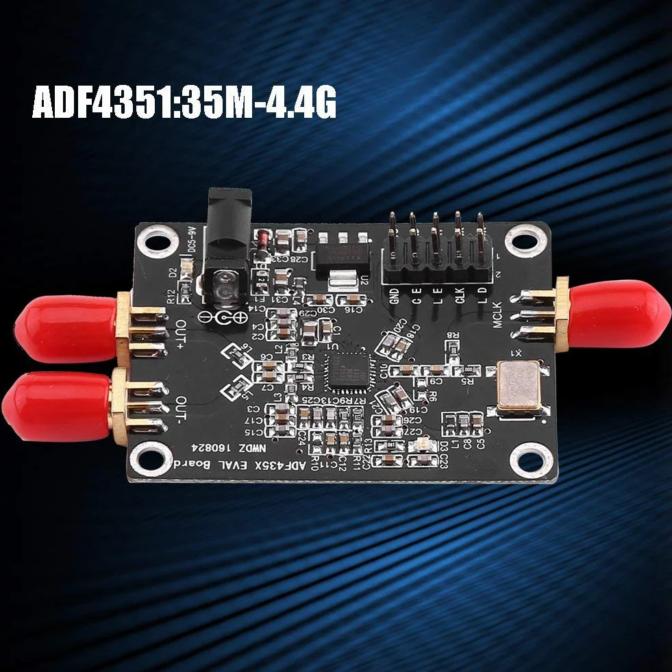 ADF4351 PLL Synthétiseur de Fréquence Carte de Développement RF 35M-4.4GHz Générateur de Signal Test électrique