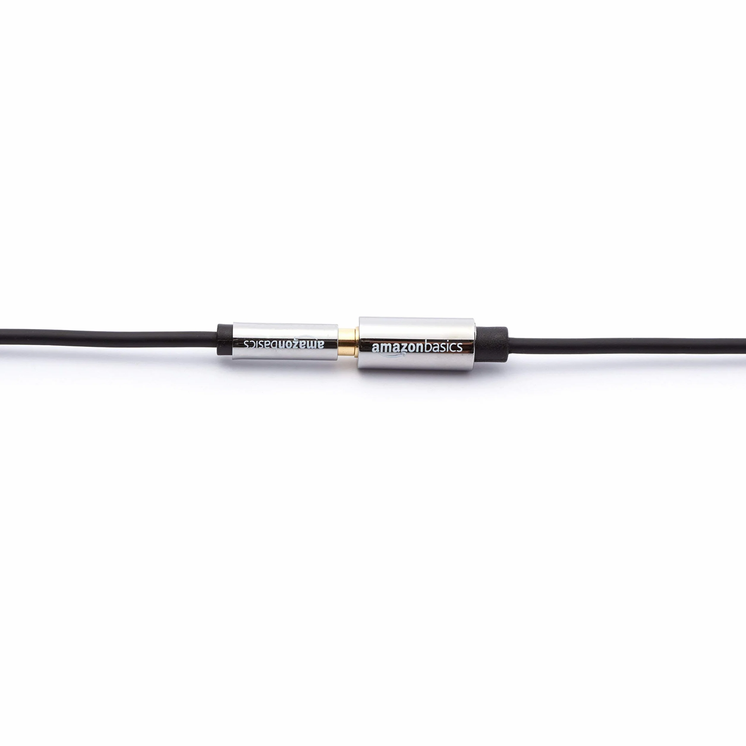 Amazon Basics Rallonge audio stéréo 3,5 mm Auxiliaire mâle vers femelle, 3.66 m, 12 feet, Noir