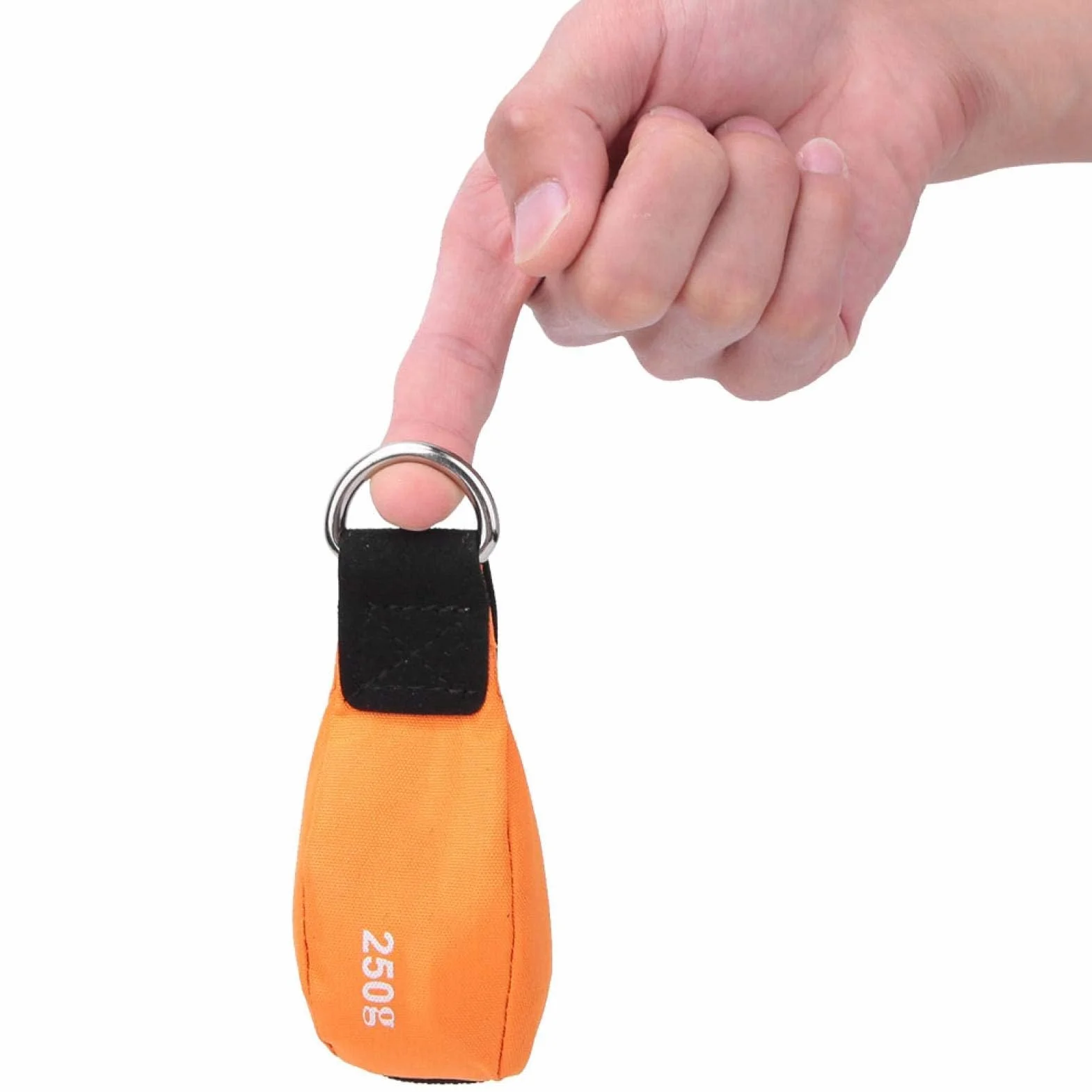 Agatige Lancer Polyvalent en Nylon Sac De Corde, Lanceur De Fronde Extérieur Sac Lancer Corde D'arboriste avec Anneau en D Orange