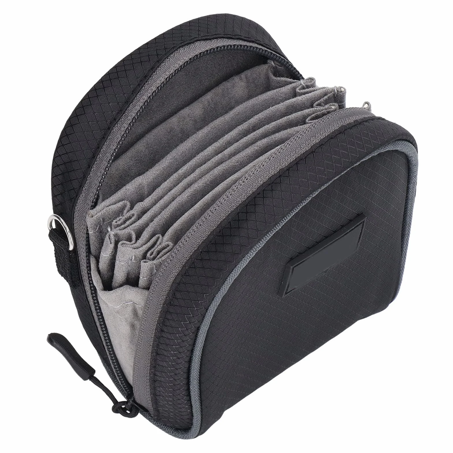 Étui de Filtre Rond Portable, étui de Transport de Filtre D'objectif D'appareil Photo de Poche à 8 Fentes, Pochette de Sac de Ceinture de Support de Filtre de Photographie pour
