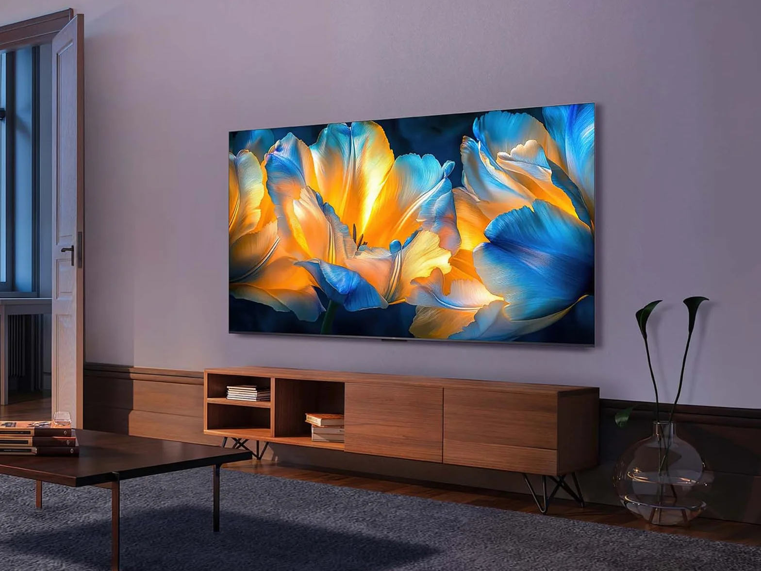 TCL 75Q6C QD-Mini LED TV, 4K HDR Premium 1000nits, Smart TV alimenté par Google (Dolby Vision IQ et Atmos, système Audio Onkyo 2.1, Motion Clarity Pro 144Hz, Game Master, contrôle Vocal Mains Libres)