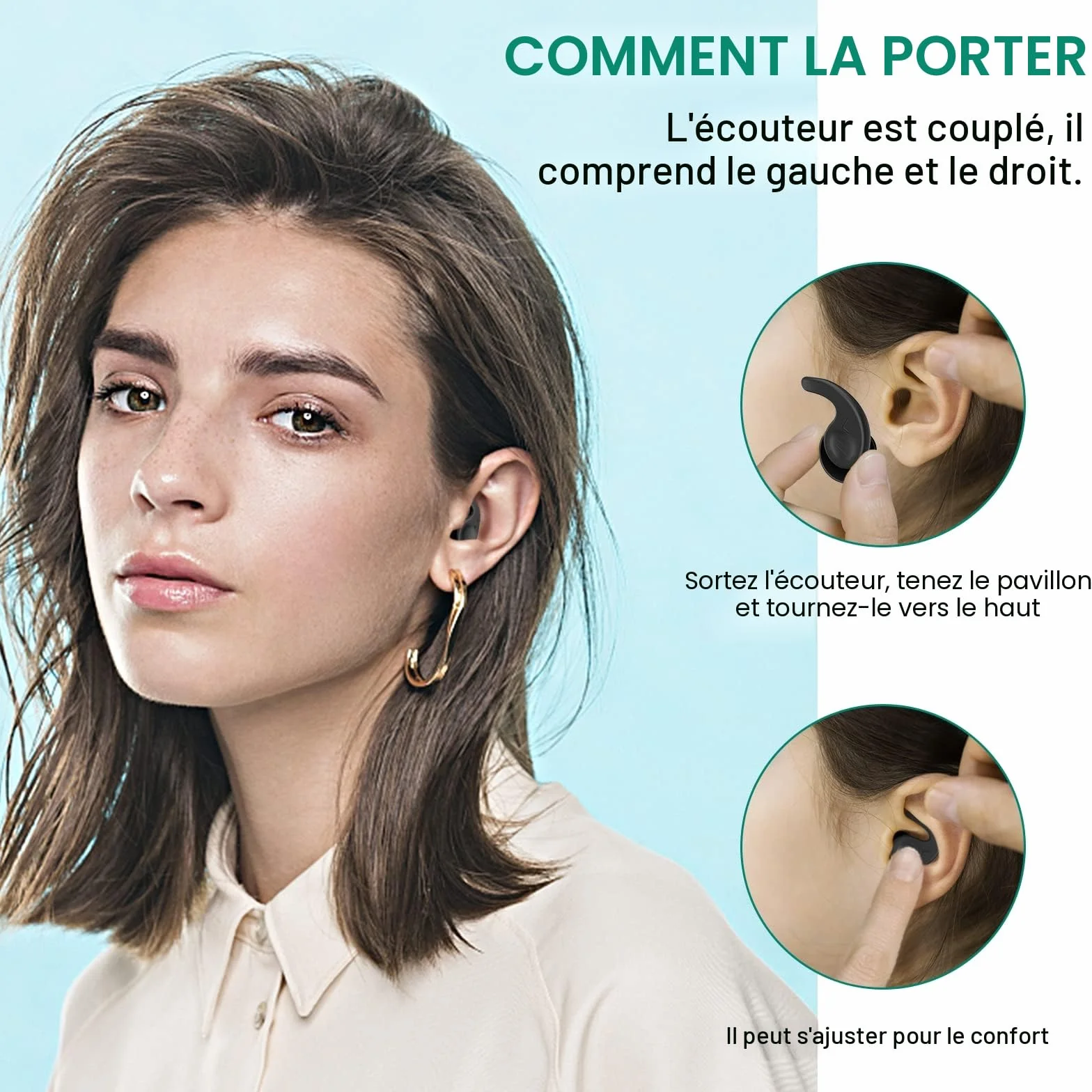 Bouchon Oreille Piscine 3 Paires Bouchons d'oreilles Natation Silicone Réutilisables Imperméables Surf Sports Nautiques