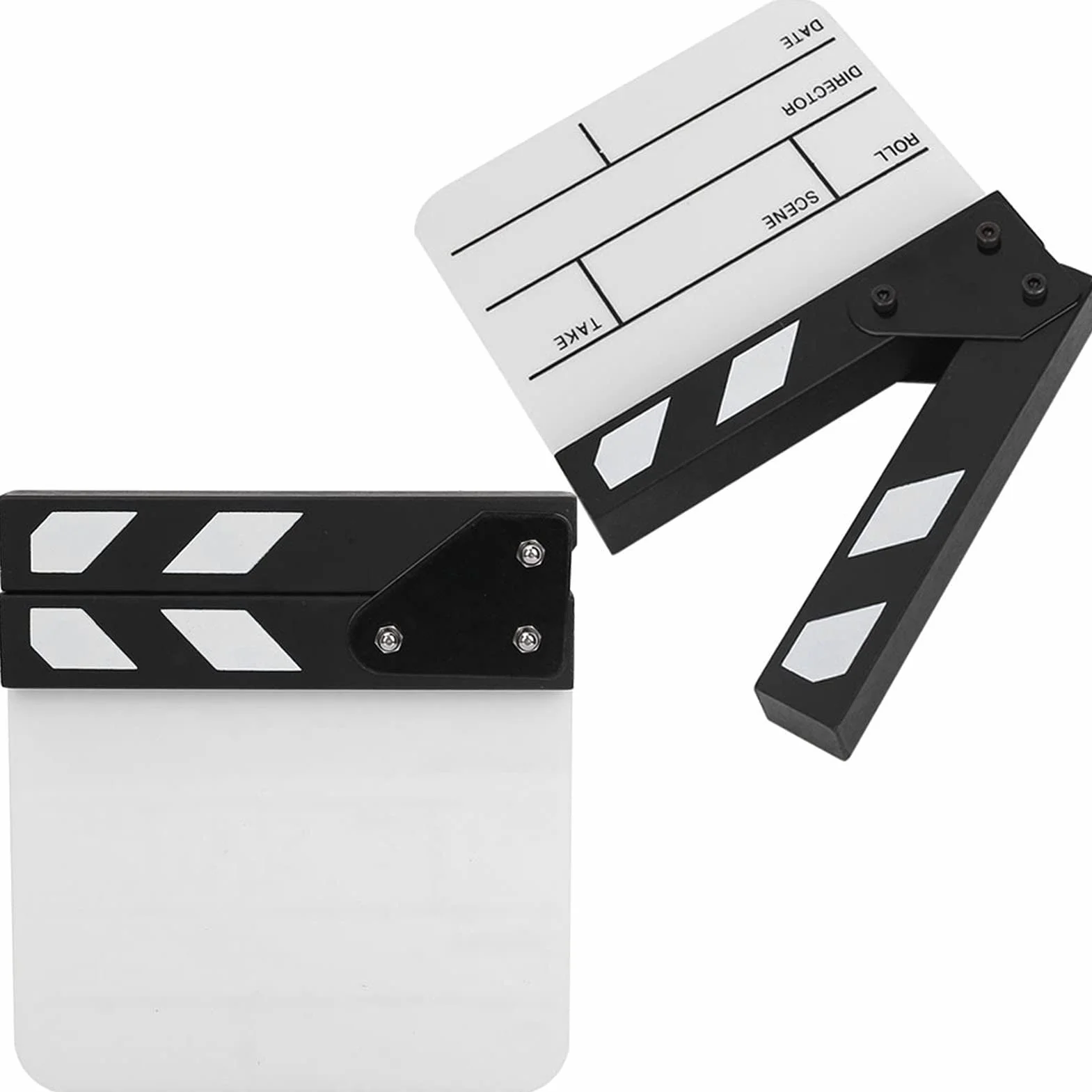 Clap De Cin Ma Acrylique,Slate Cinema,Slate Cinema,Film Slate Small,Movie Clapper Board,Autres Accessoires De Prise De Vue,Mini Acrylique Director Scene Clapperboard TV Movie Action Board Film Cut Pro