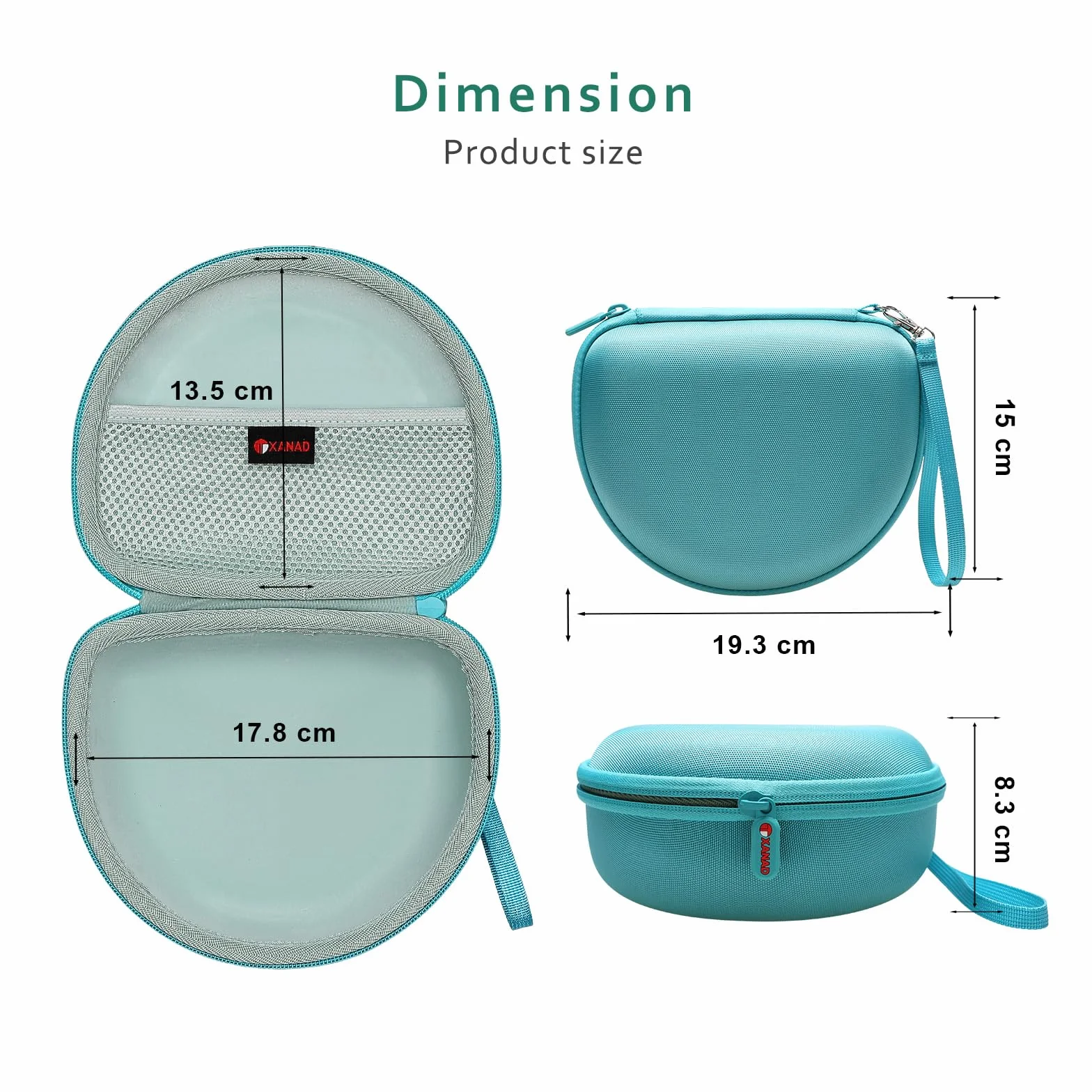 JBL Tune 510BT 530 BT 570BT 520BT 670NC Étui de Voyage XANAD Housse de Remplacement avec Rangement Câble Vert