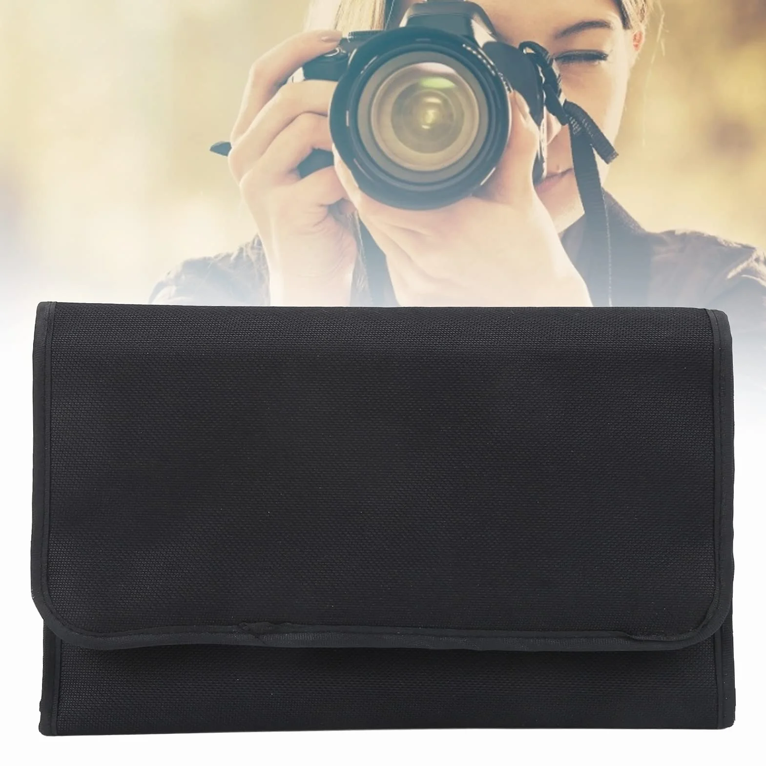 Étui Portefeuille Pliable pour Filtre D'objectif D'appareil Photo 10 Poches pour Pochette de Filtre de la Série P