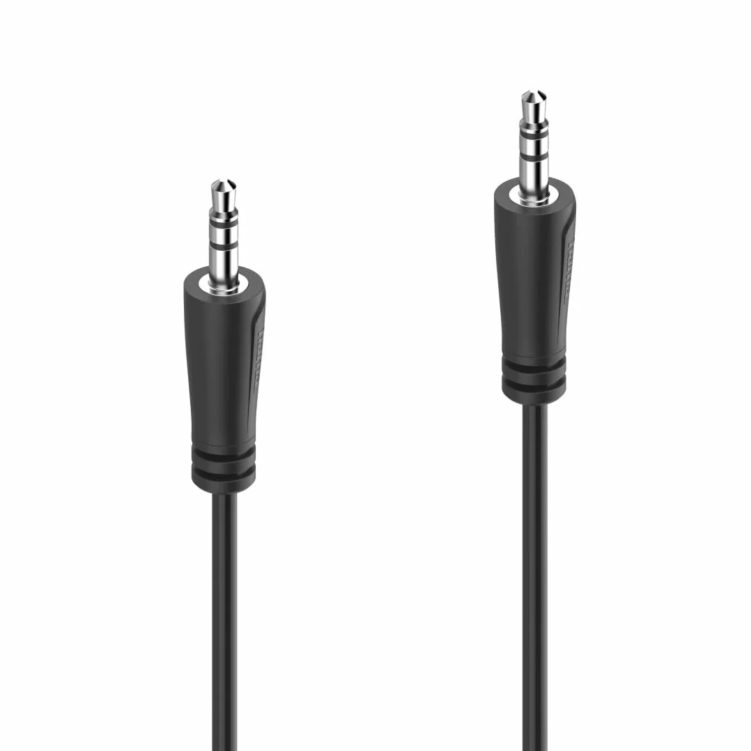 Hama Câble Jack 3.5 Mâle-Mâle 1.5m Audio Stéréo Noir