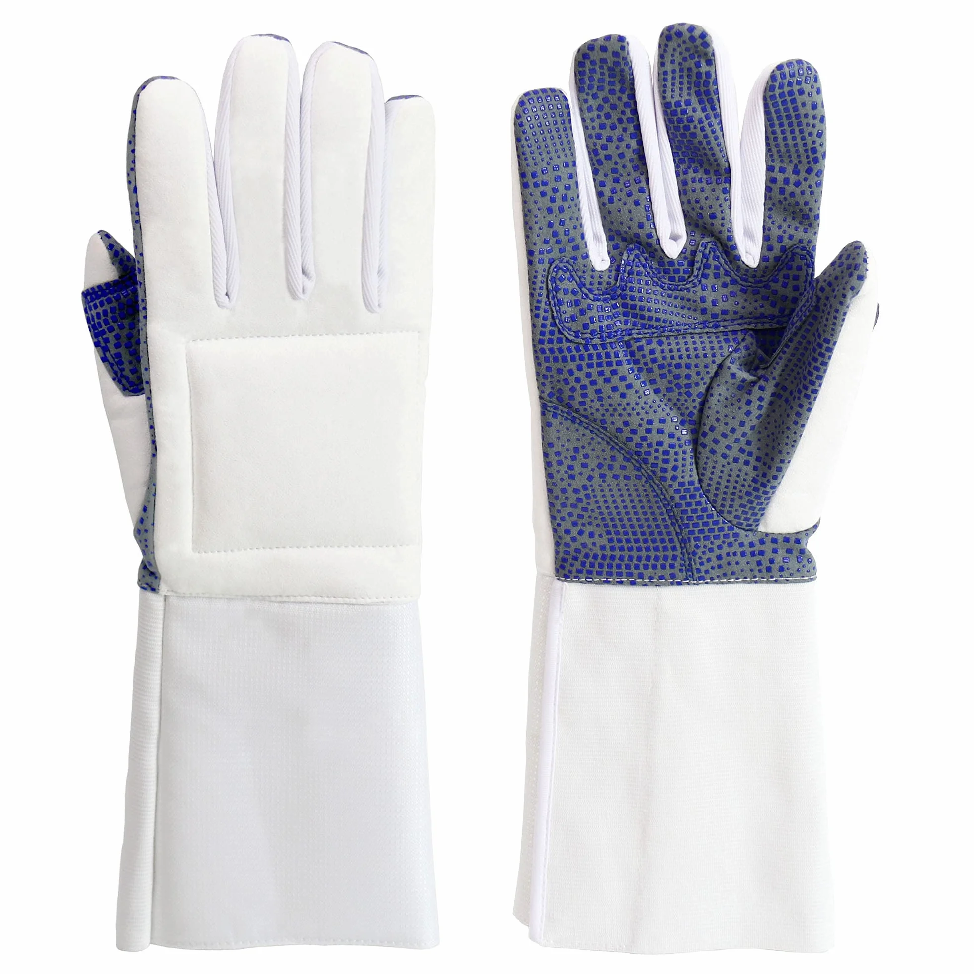LEONARK Gants d’Escrime rembourrés pour fleuret, épée et Sabre - Mitaine en Cuir - 1 Paire