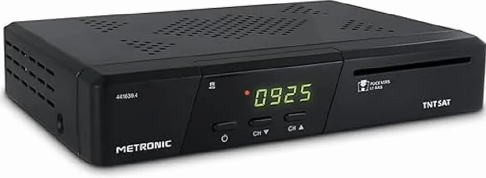 Metronic Décodeur TNT TNTSAT Satellite Terminal HD PVR READY avec Carte TNTSAT Enregistreur TV
