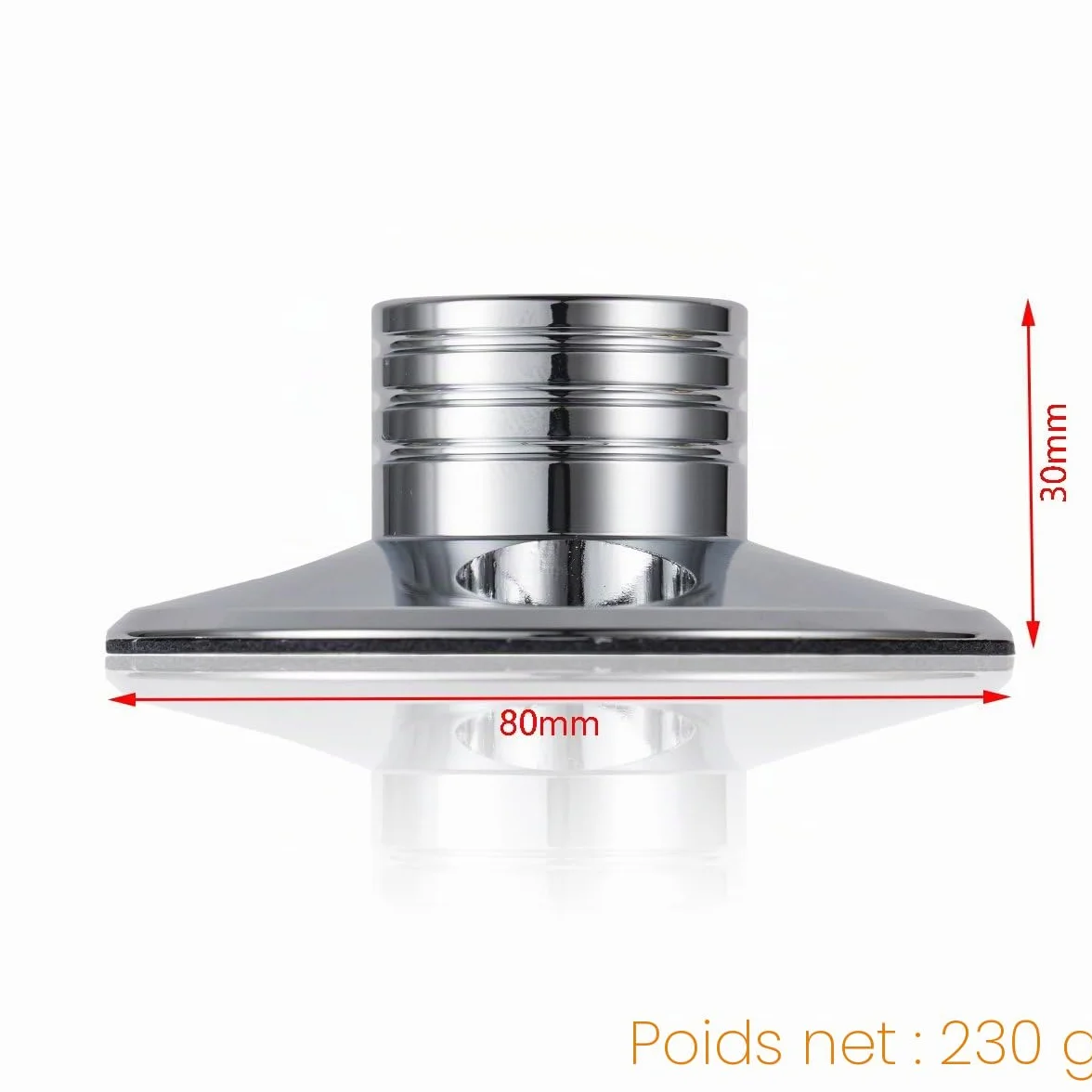 Nobsound Palet presseur en métal pour Platine Vinyle Argenté