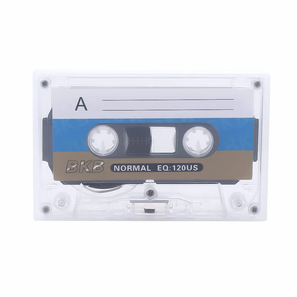 Cassette vierge magnétique 60 minutes (1 pièce, blanc)