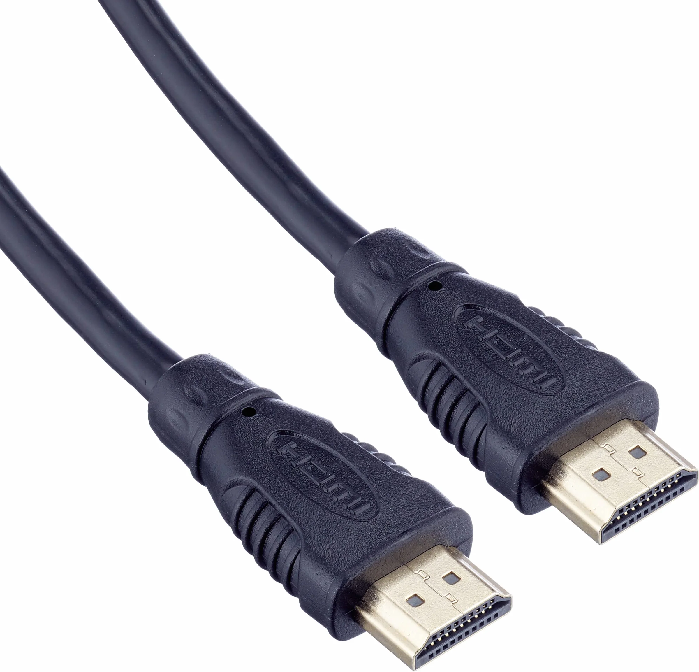PremiumCord Câble HDMI Haut Débit 4K M/M 10,2 Gbit/s Avec Ethernet Connecteurs Plaqués Or Noir 1 m
