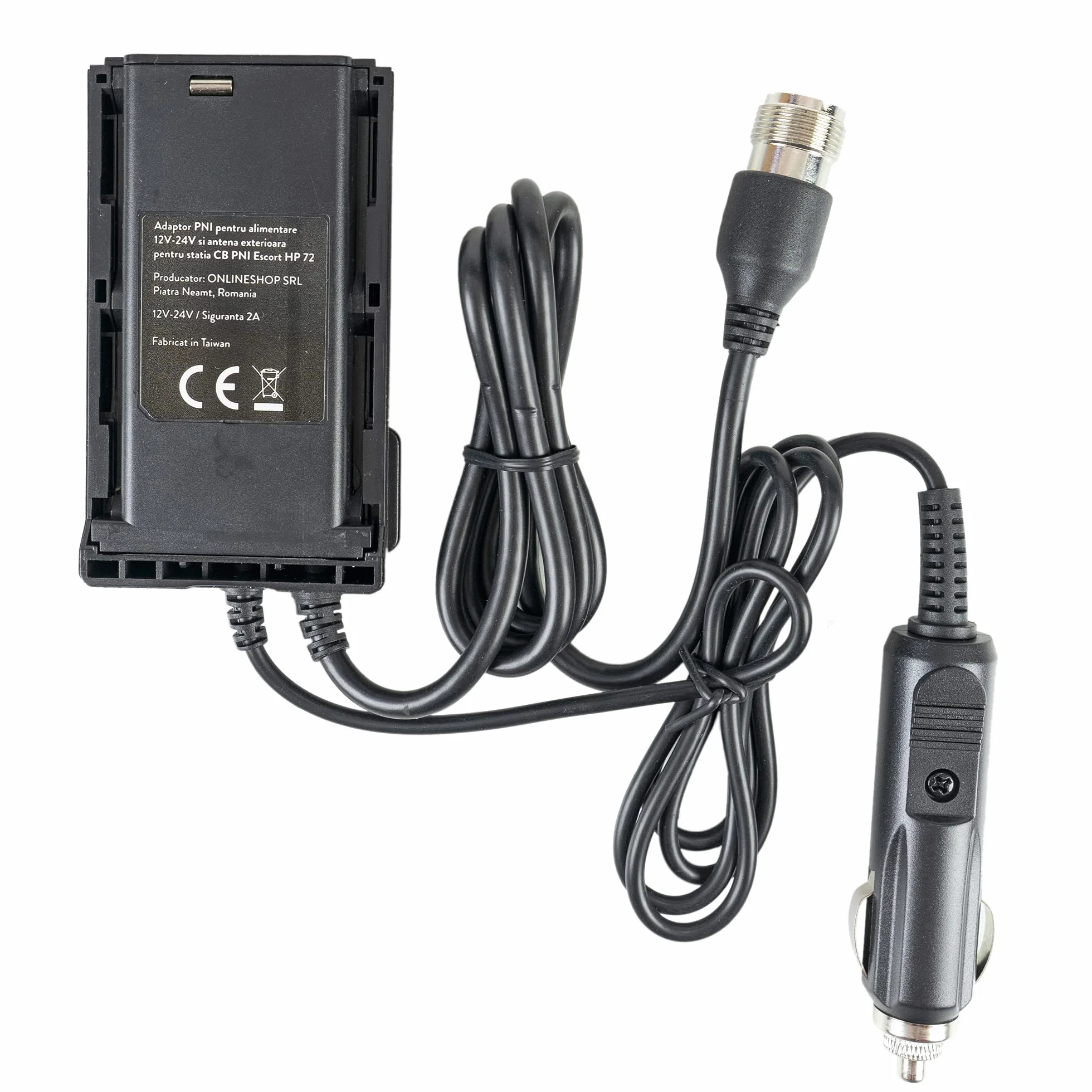 Adaptateur PNI pour Alimentation 12V-24V et antenne extérieure pour Radio CB Portable PNI Escort HP 72