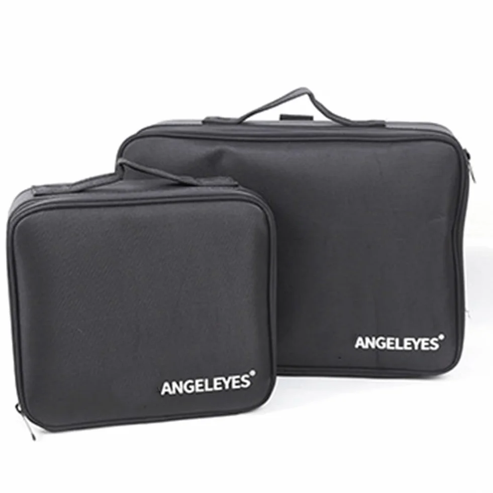 Zoegneer Sac de rangement pour accessoires de télescope astronomique avec séparateurs amovibles en tissu Oxford pour camping, randonnée, astronomie, photographie, oculaire, noir, S ou L (taille L)