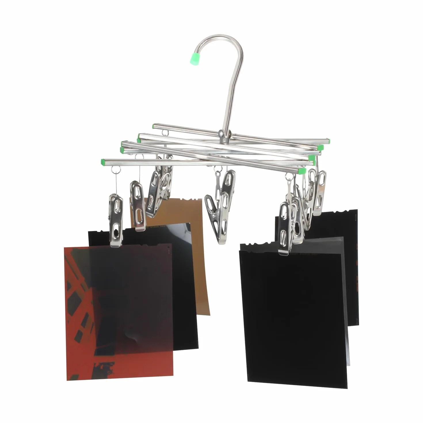 Cintre de séchage de Films pour Chambre Noire Pliable avec Pinces pour Films 35 mm, 120, 4x5