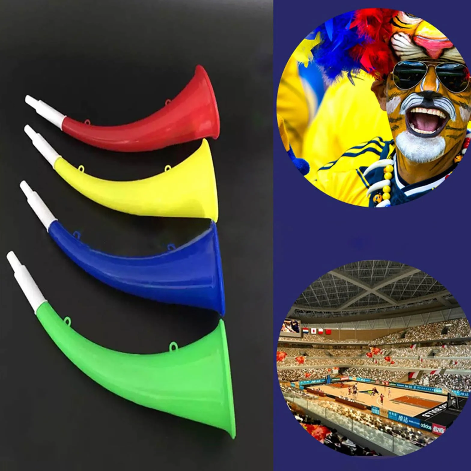 Vuvuzela Corne de stade Trompette football Générateur bruit plein air sport