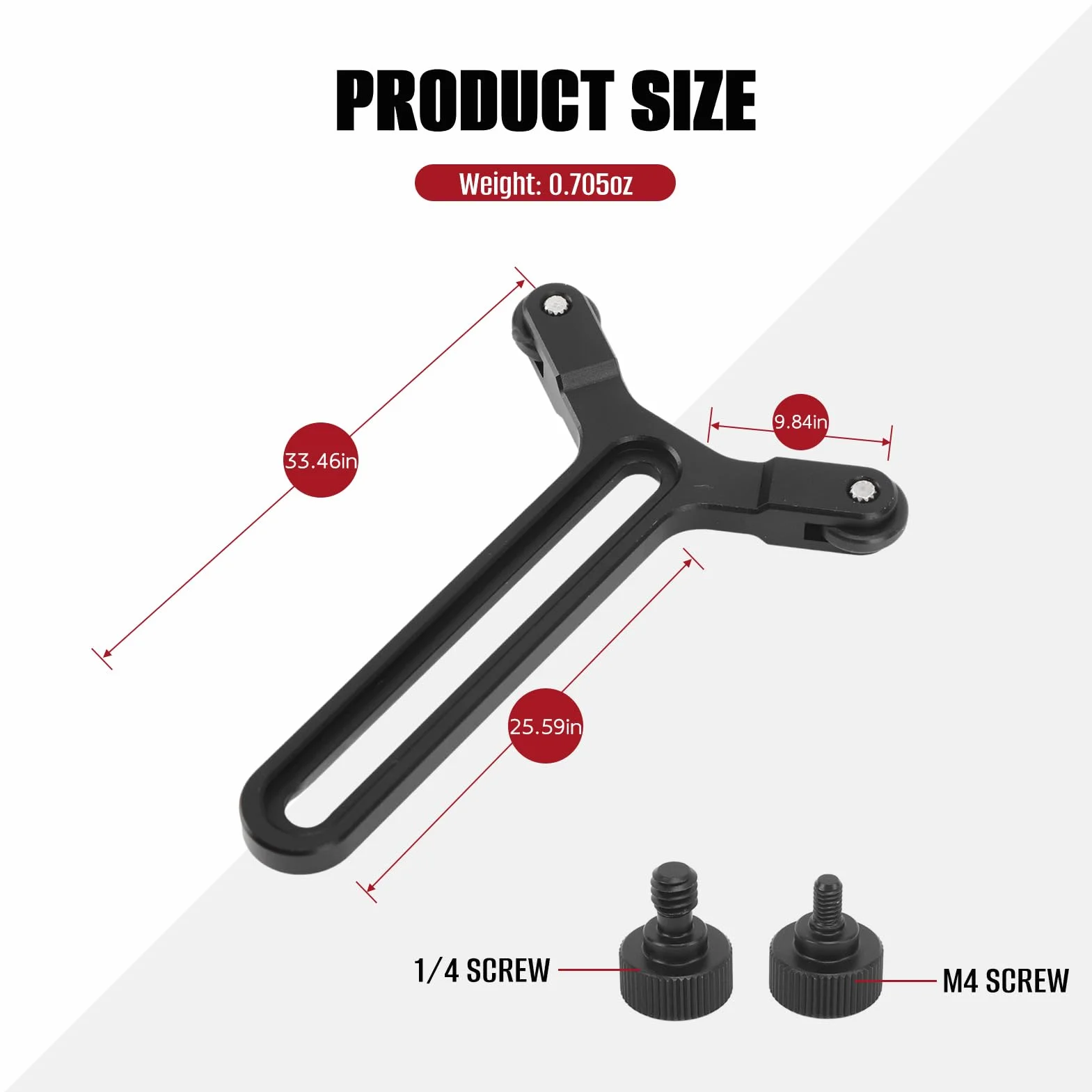Support en Y avec roues doubles, système de support d'objectif avec vis coulissante de 6,35 mm, pour DJI Ronin S SC et plaque de stabilisation à dégagement rapide