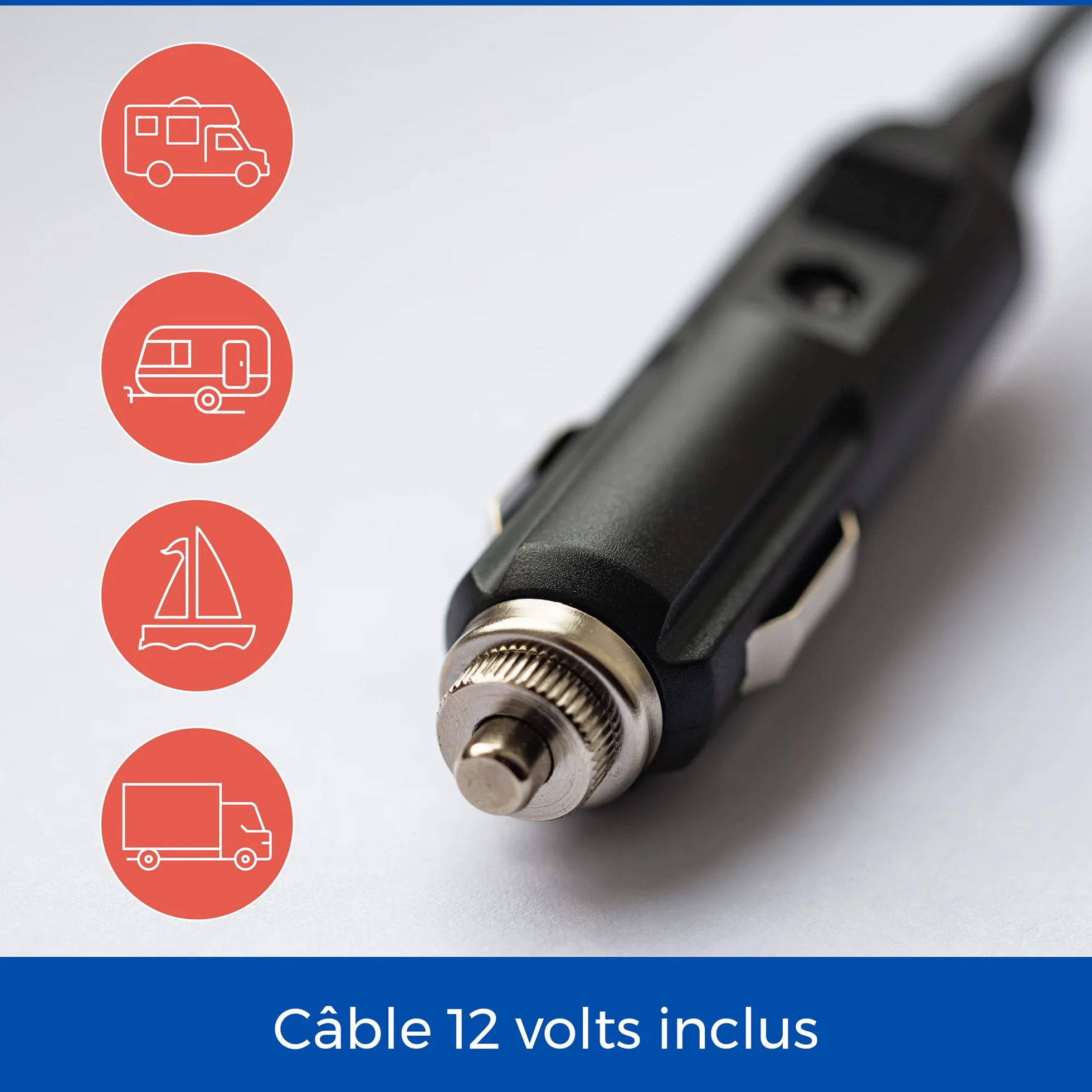 Téléviseur de voyage Cello 14 pouces 12volts, avec batterie intégrée, câble d'alimentation et chargeur de voiture : avec HDMI, USB, fente micro-SD et prise casque : parfait pour les véhicules à moteur
