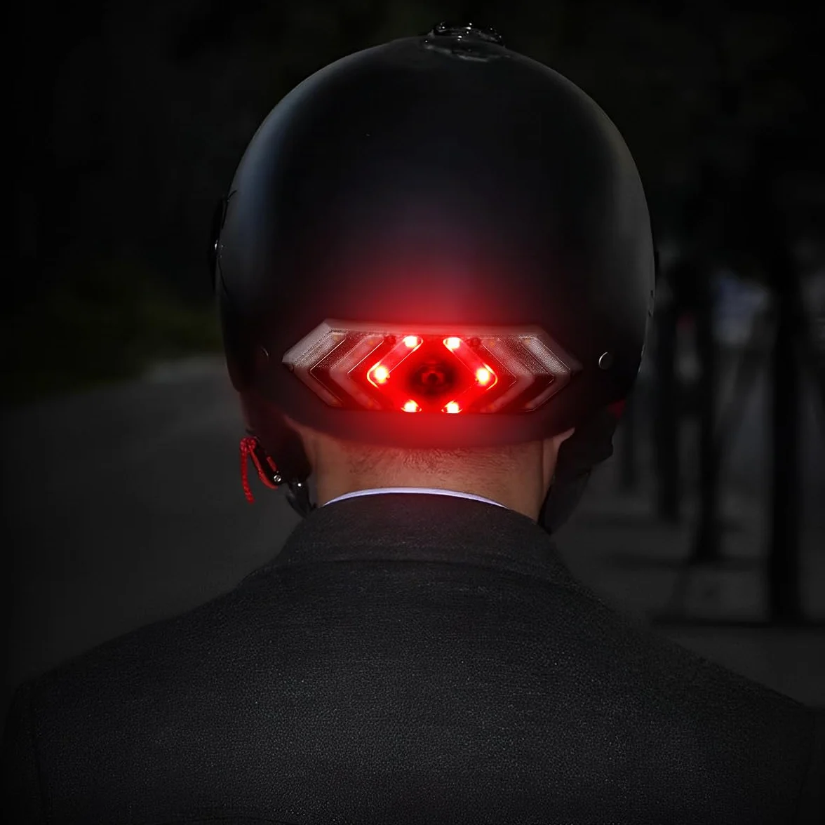 WASAGA Lumières de Tour de Casque de Vélo avec Télécommande sans Fil - Clignotant de Bicyclette 6 Modes