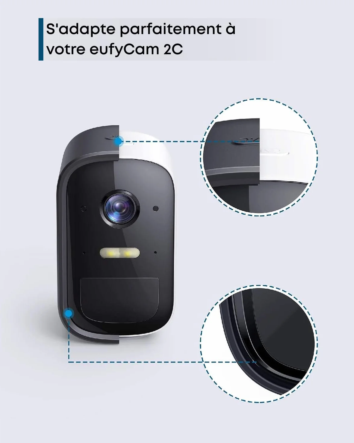 Housse en Silicone eufy Security pour caméra eufyCam 3C (Paquet de 2)