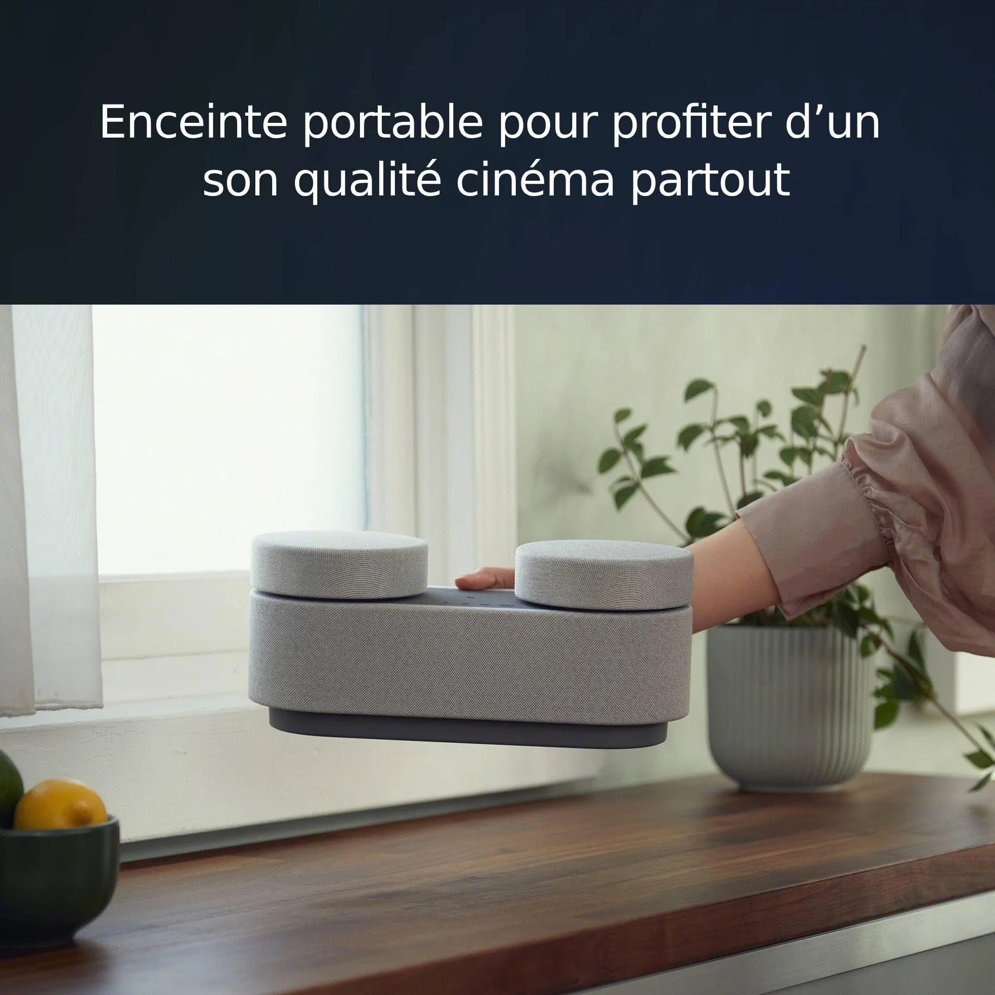 Sony HT-AX7 Système Home Cinema Portable 360 Spatial Sound Mapping Bluetooth 30h Autonomie