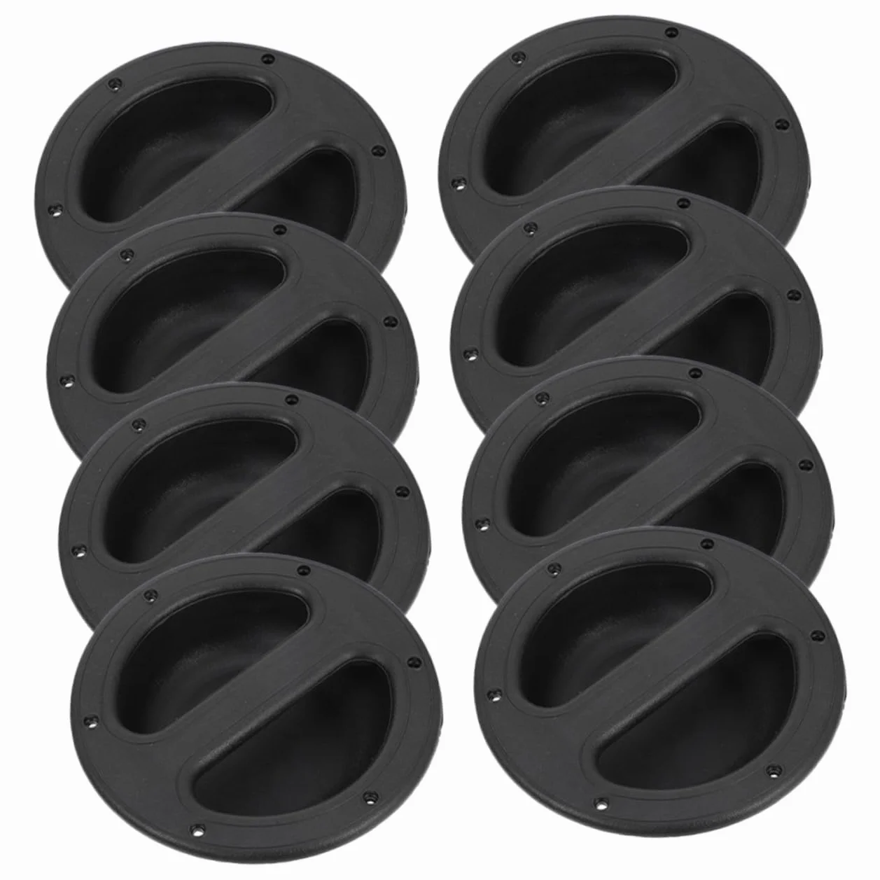 iplusmile Poignées De Haut-Parleur Encastrées Abs 146x38 Mm Lot De 8 pour Réparation Audio Transport Scène Poignée Encastrée Noire Pratique pour Enceintes Professionnelles