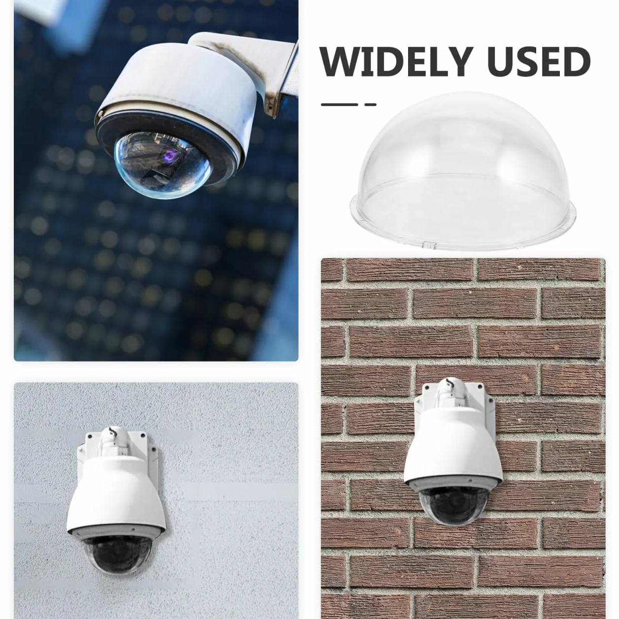 Angoily Couverture De Caméra De Sécurité Dôme Transparent 3.1 Pouces Protection Extérieure Et Intérieure Étui Résistant À La Pluie pour Caméra De Surveillance 8.5 X 8.5 X 1.8 Pouces
