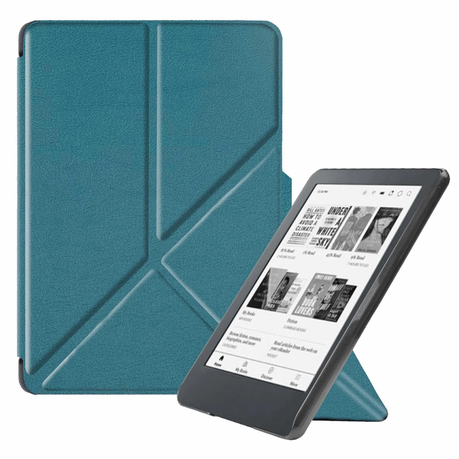 Antichoc Housse pour KOBO Clara Colour Coque - Étui KOBO Clara BW 6" Liseuse eBook Housse avec Support Pliant Housse Protection Coque (Vert)