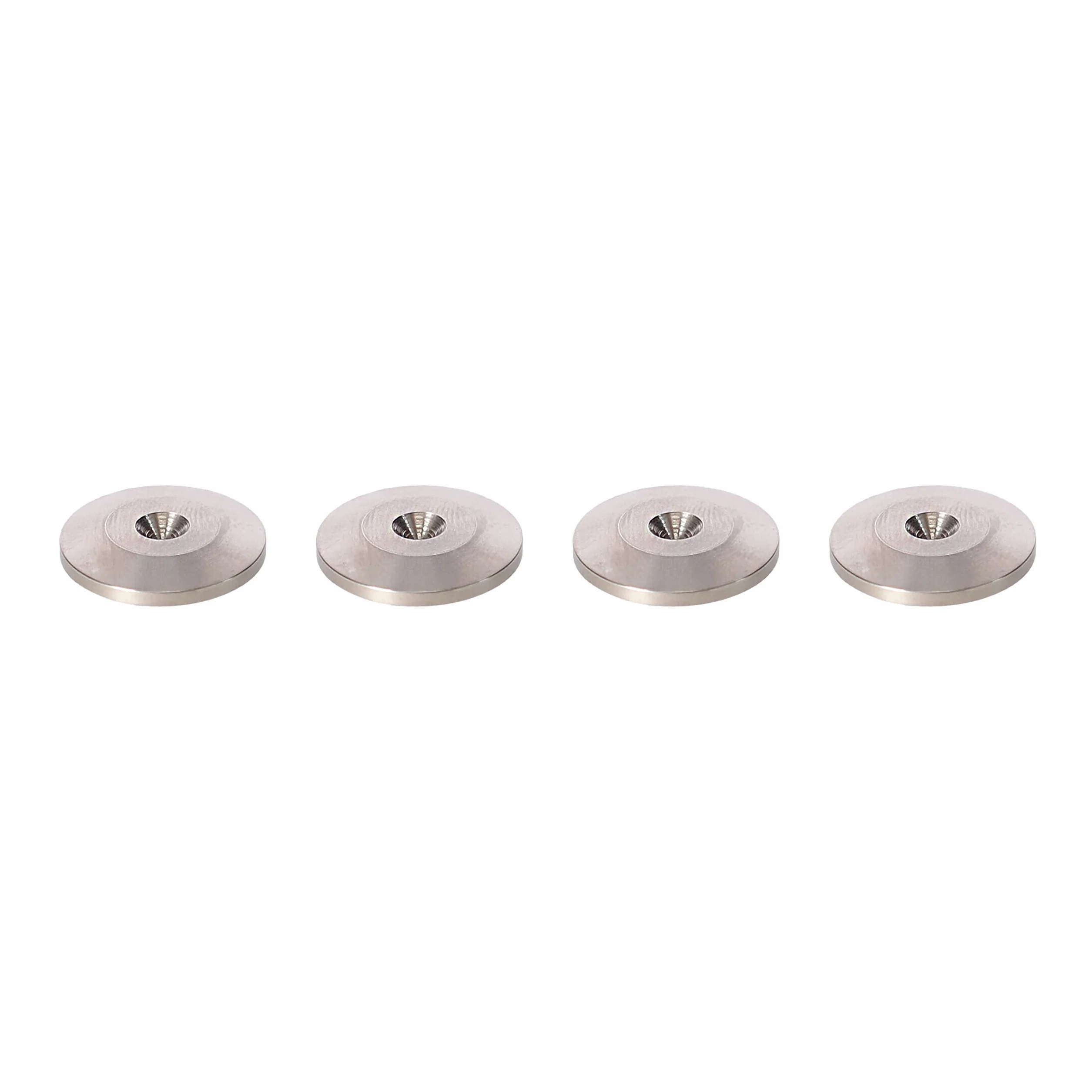 PrecisionGeek | Haut-Parleur Contre-Pointes | Lot de 4 | (Ø20 mm | Fin | Acier Inoxydable)