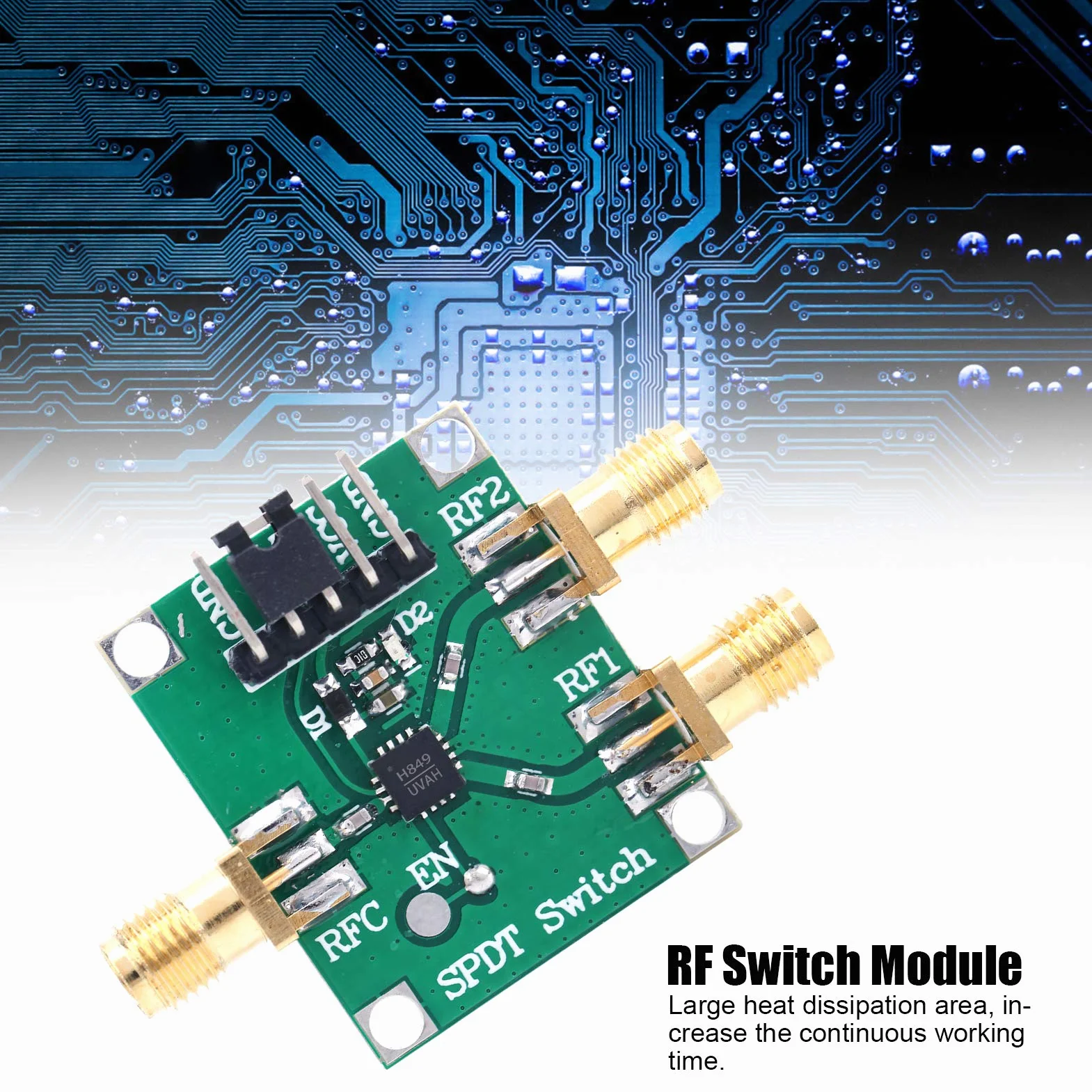 Module De Commutation RF HMC349 Weikeya, Circuit Imprimé 3.5V 50 Ohms, Composant Électronique Haute Fréquence, Compatible HMC849, Pour Systèmes De Télécommande Sans Fil Industriels