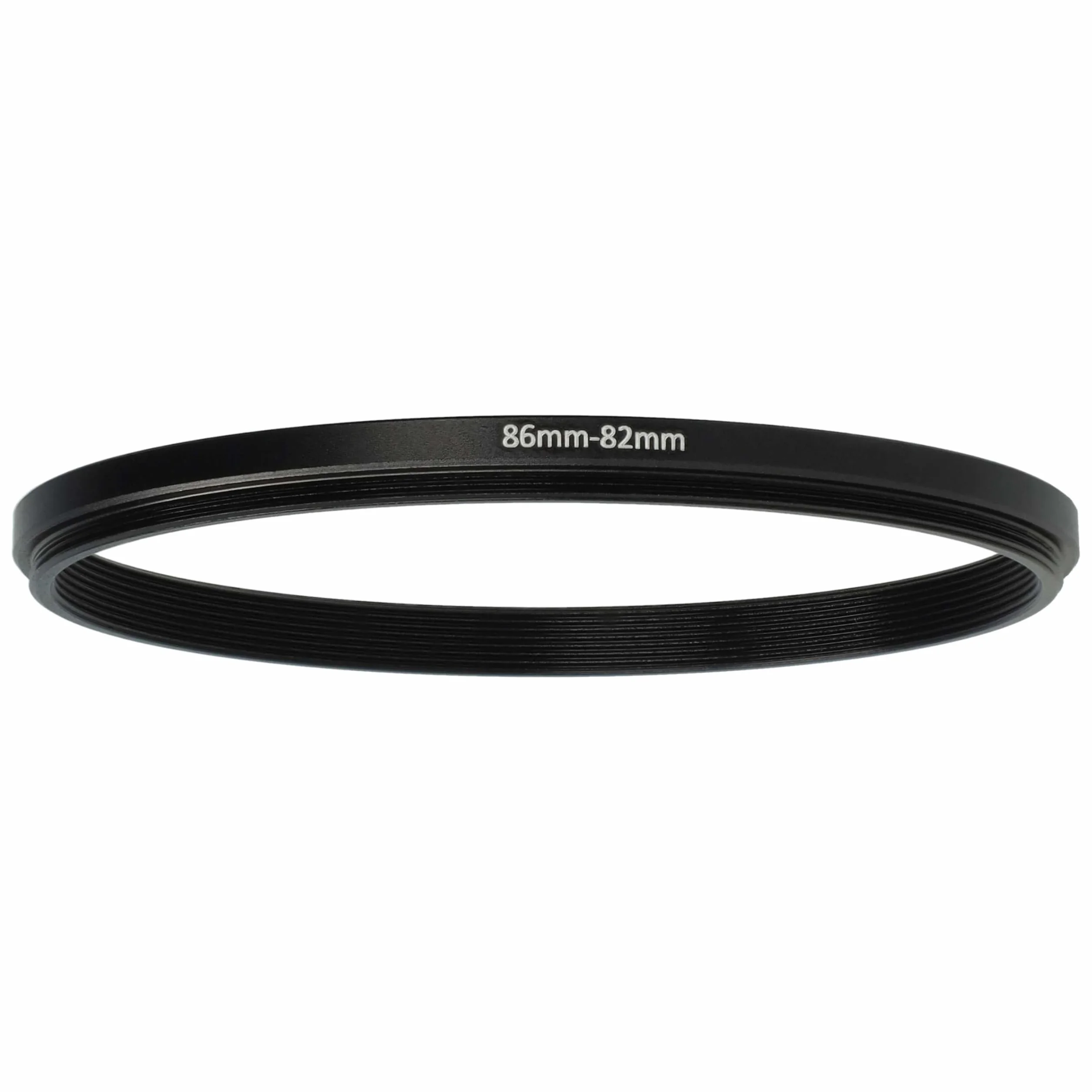 vhbw Bague d'adaptation Step-Down 86 mm vers 82 mm pour Appareil Photo - Réducteur, métal Noir