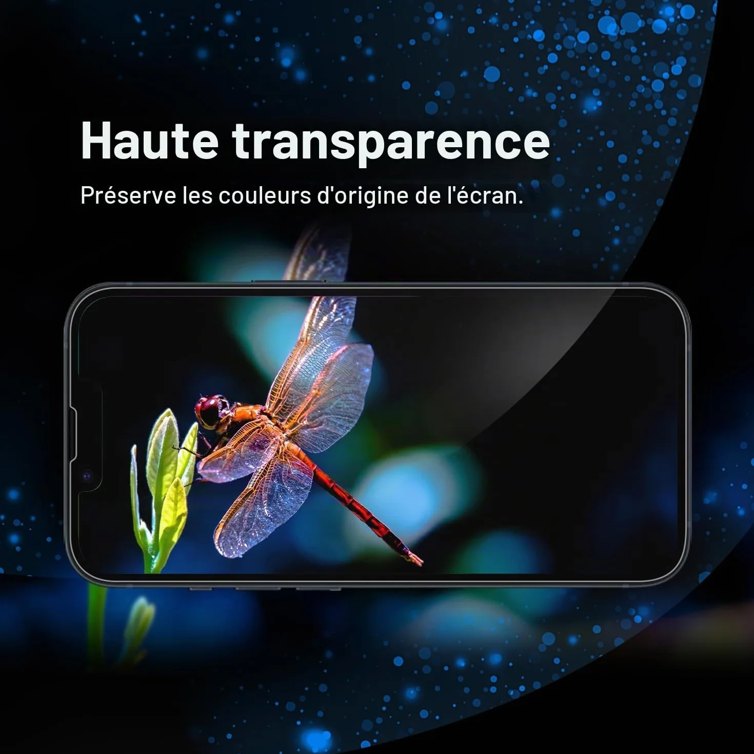Tentoki Verre Trempé pour iPhone 16e, iPhone 13/13 Pro/iPhone 14 (6,1 Pouces), vitre Protection ecran [lot de 2] -Sans Bulles, Couverture Complète, Anti Rayures, Dureté 9H