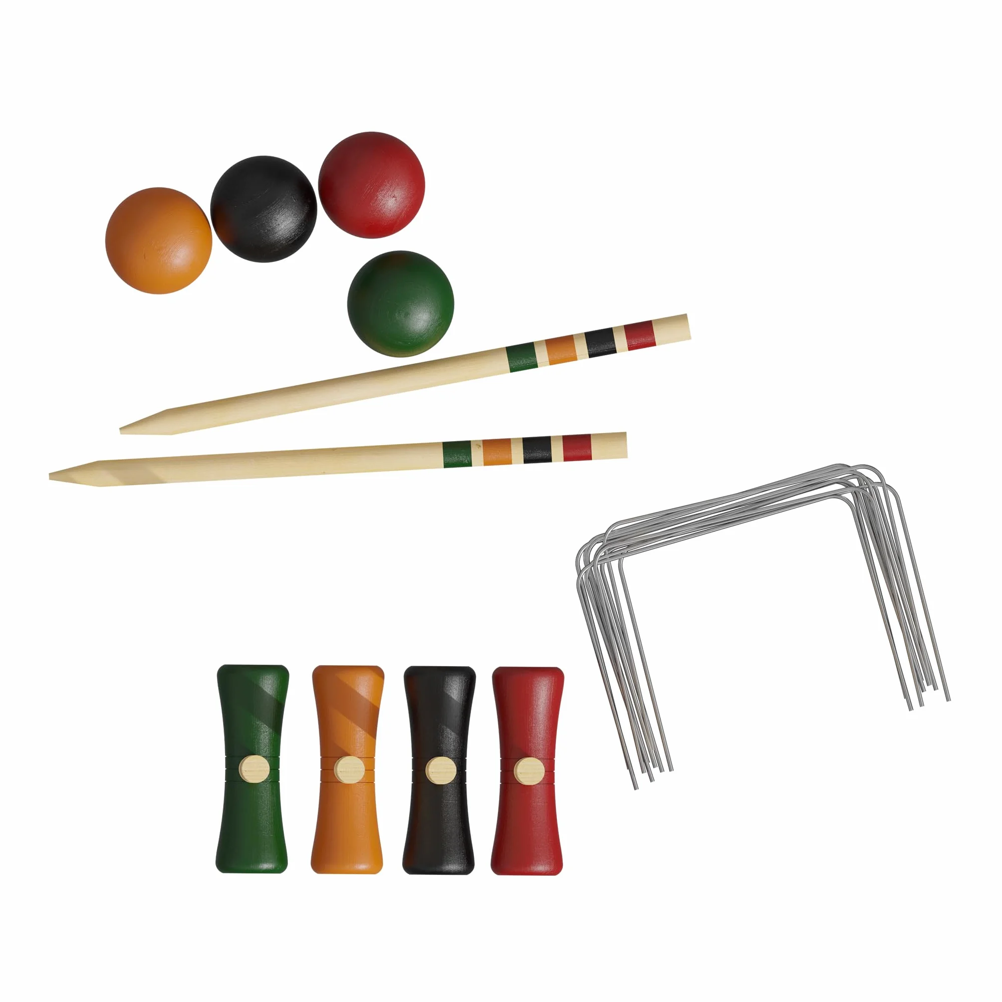 Carromco Jeu de Croquet Basic-XM en Bois pour 4 Joueurs