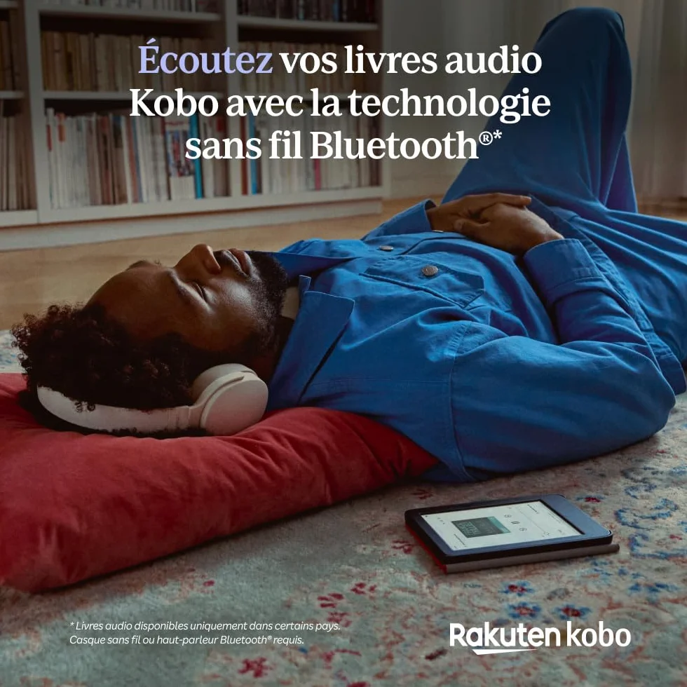 Kobo Clara Colour | Liseuse eBook Couleur | Écran Couleur E Ink Kaleido™ 3 sans Reflets de 6" | Option Mode Sombre | Étanche | Livres Audio | 16 Go de Stockage | Noir