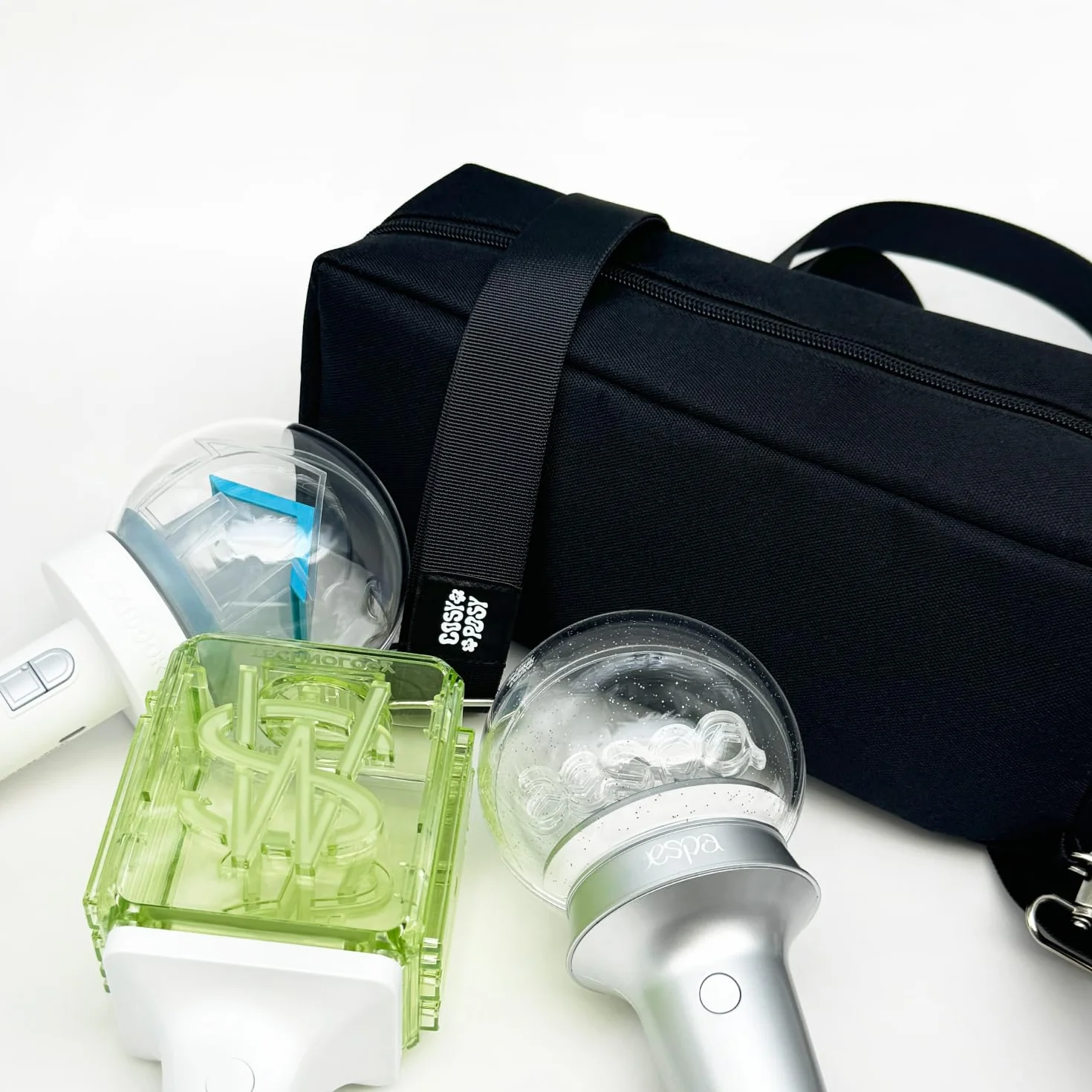 Light Stick Pouch for Kpop Fans with Adjustable Strap and Soft Protection