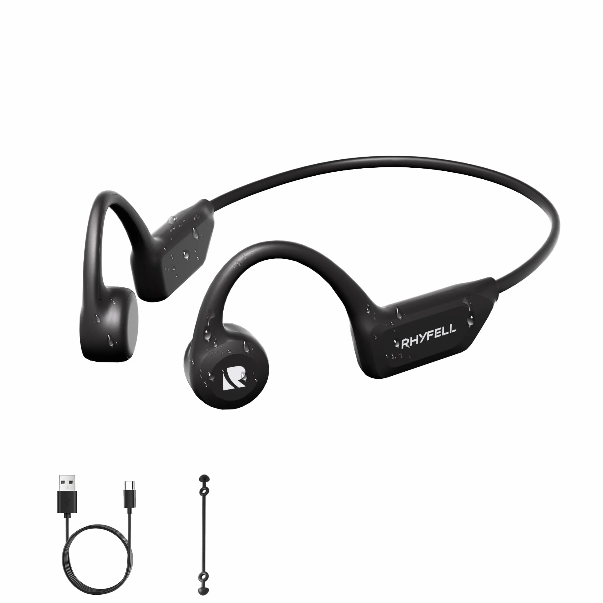 Casque Conduction Osseuse Bluetooth 6.0, Écouteurs Sport Oreilles Libres avec Micro, Étanchéité IPX5, 8H d'Autonomie, Ultra-Léger 28g, Idéal pour Course à Pied, Cyclisme, Fitness