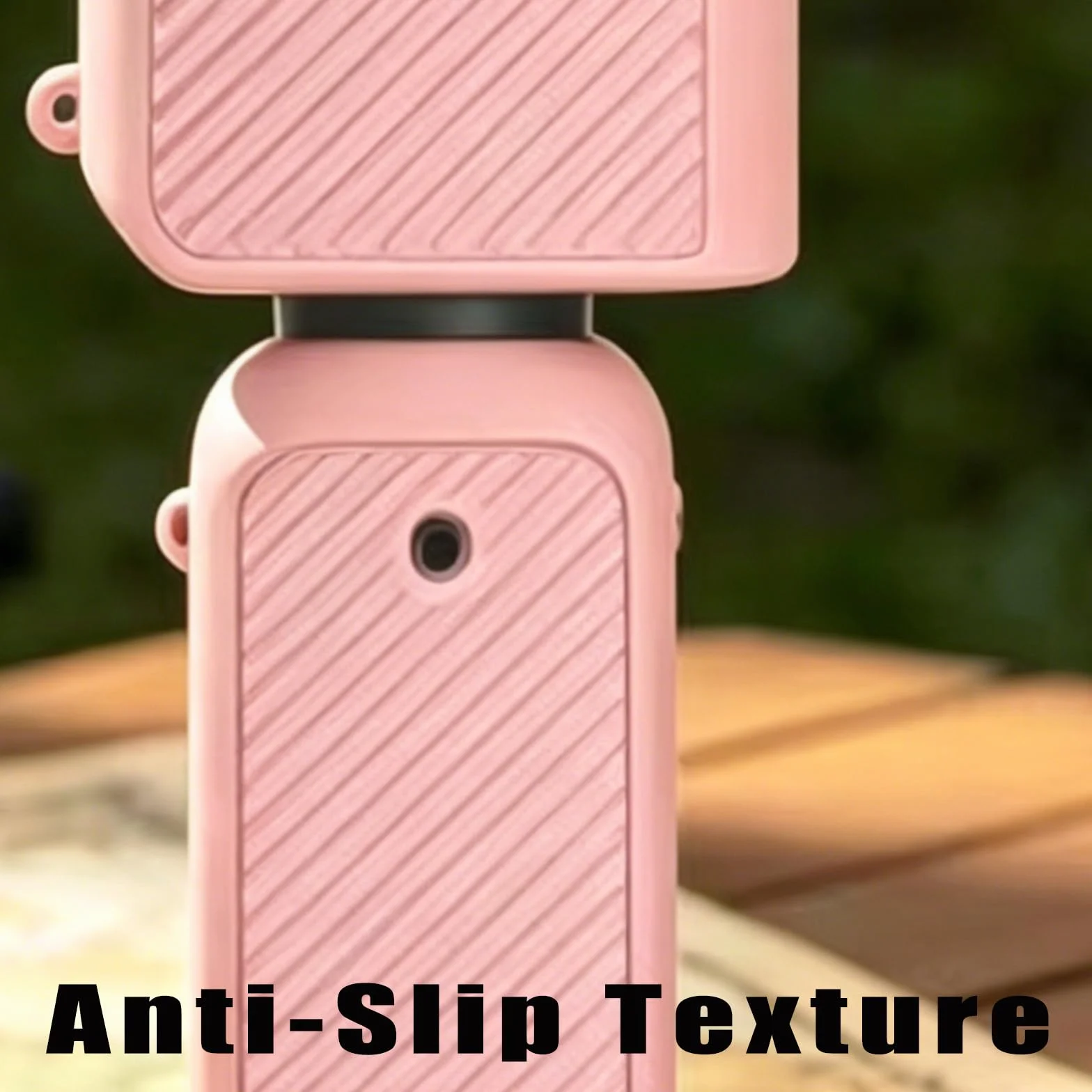 Étui en Silicone pour DJI Osmo Pocket 4, Étui de Protection avec Socle en Silicone et dragonne (Marron)