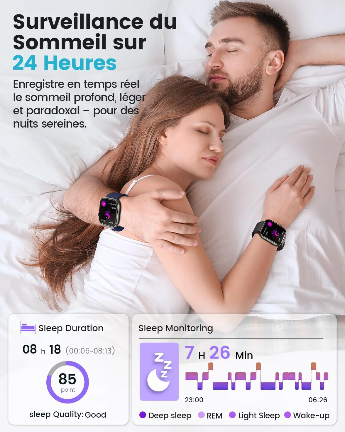 2026 Nouvelle Montre Connectée Homme avec ECG, HRV, 𝐆𝐥𝐲𝐜é𝐦𝐢𝐞, Tension Artérielle, 1,97" AMOLED Montre de Santé avec Suivi 24H la Fréquence Cardiaque, SpO2, Suivi du Sommeil, IMC, iOS Android