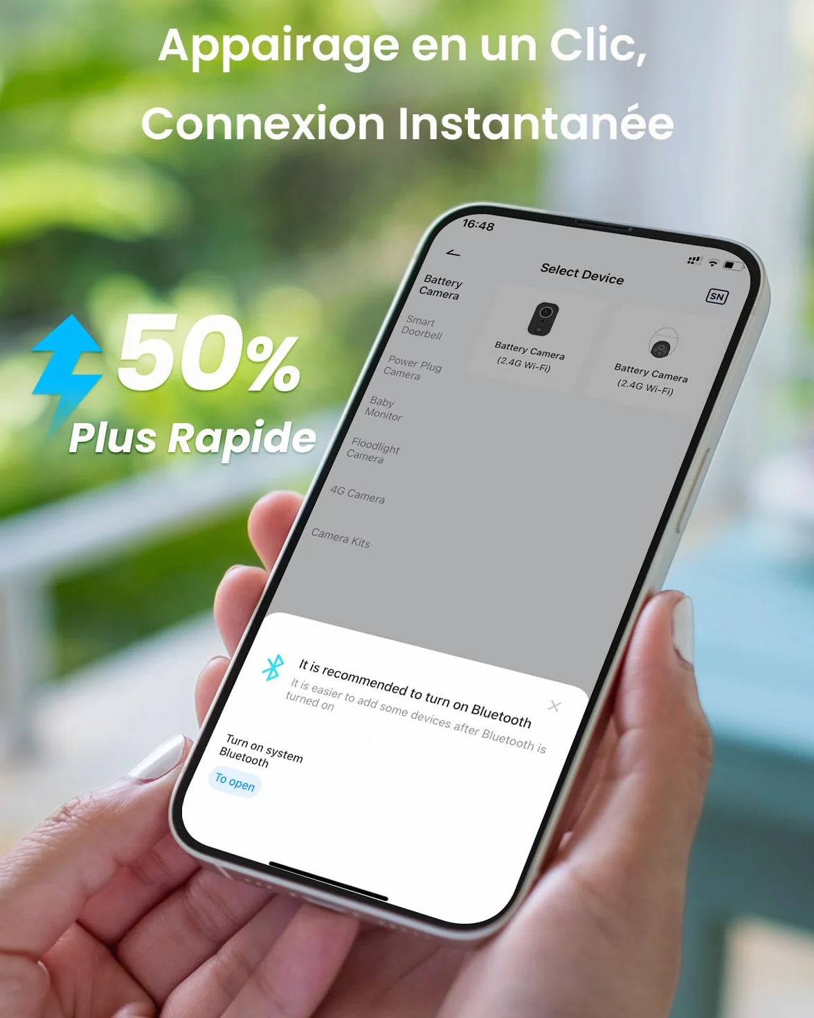 ieGeek 2K Camera Surveillance WiFi Exterieure sans Fil Solaire avec Panneau Solaire Amovible，360° Panoramique PTZ, Vision Nocturne Couleur, Détection Humaine PIR，Sirène，S5