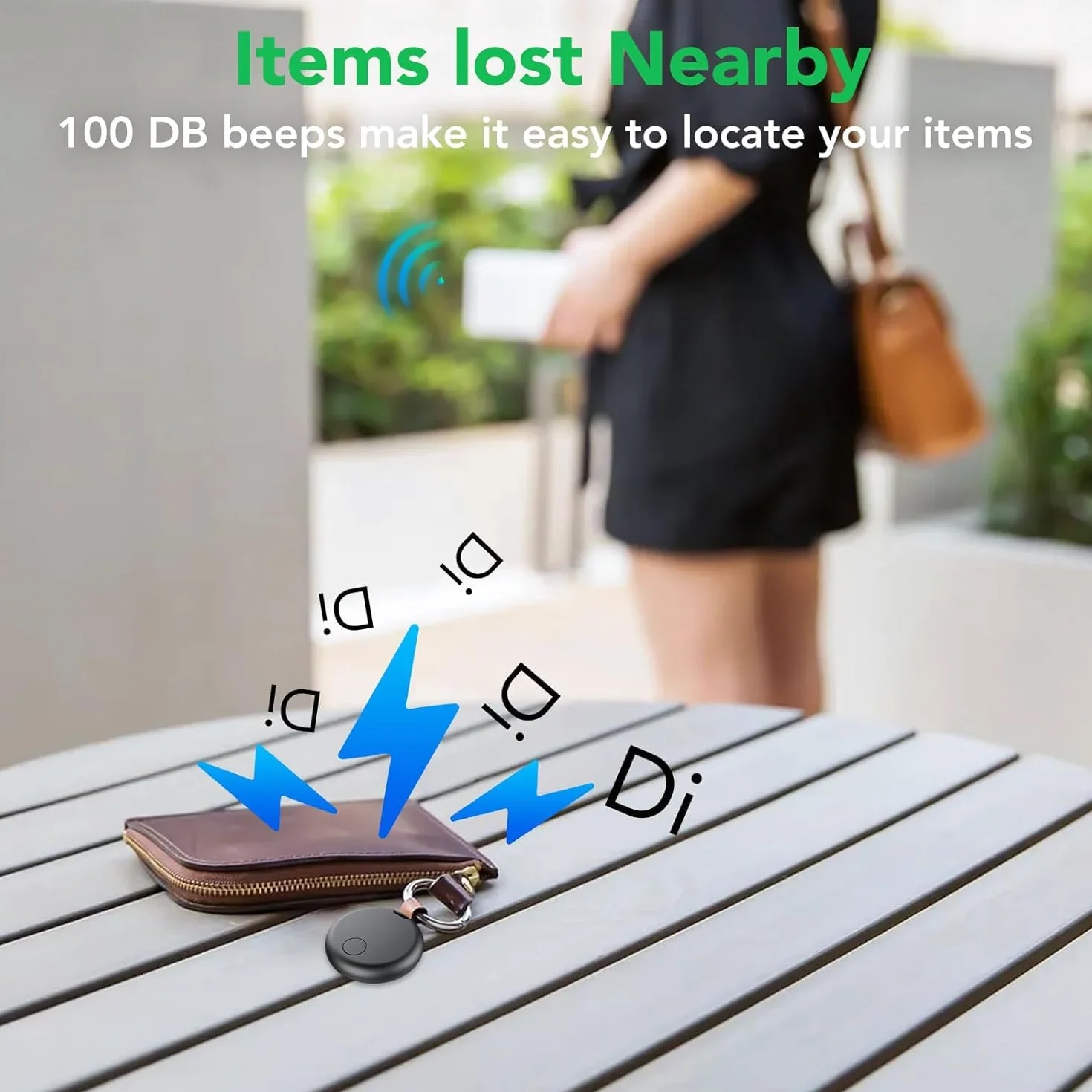 Smart Air Traceur Tag, Apple Traceur Lot de 4, Localiser Fonctionne avec Apple Find My(Uniquement iOS), Batterie Durée de Vie d'un an, Localisateur de Clés/Portefeuilles/Valises/Sac à Dos