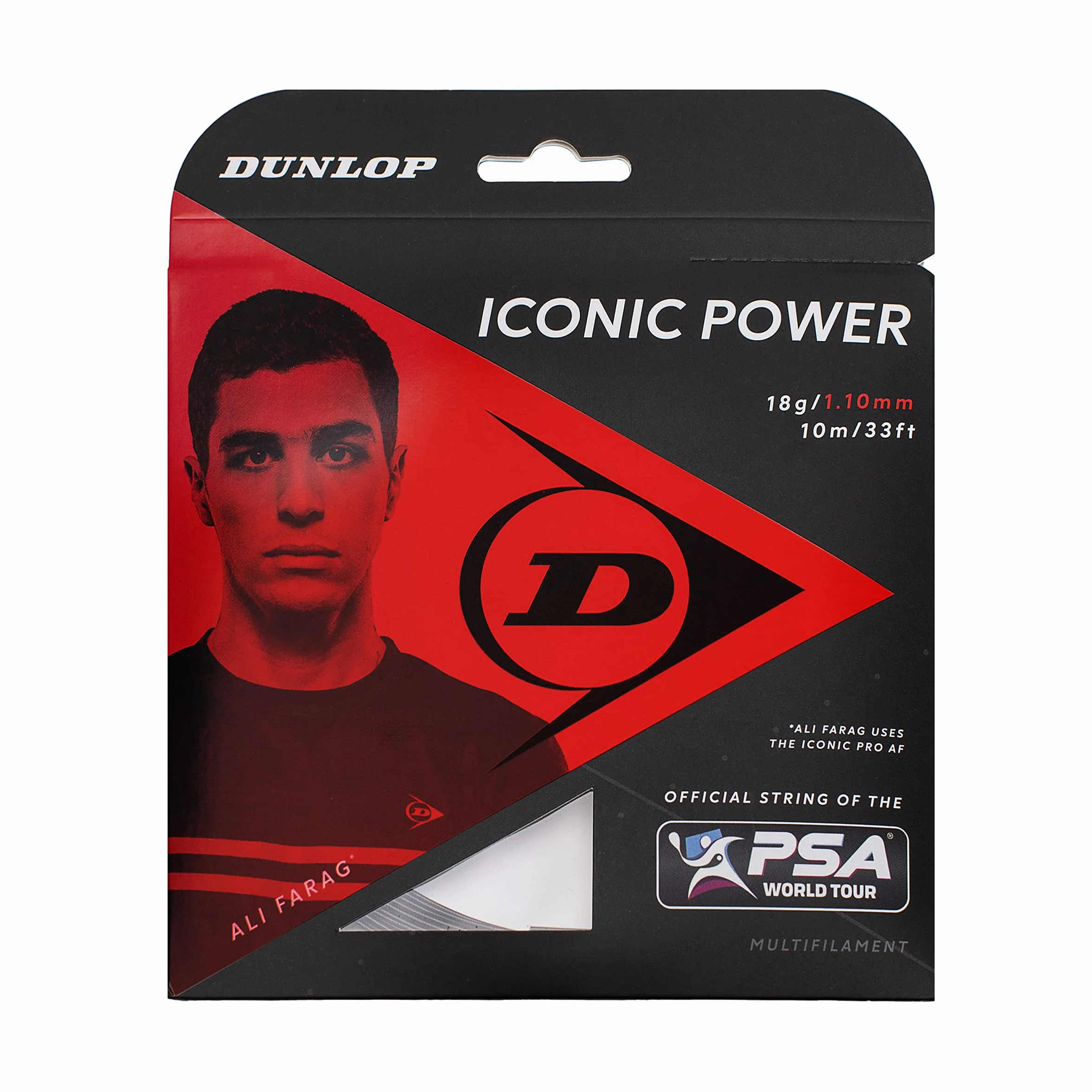 Dunlop Iconic Power Squash Corde 18g 1,10mm 10m
