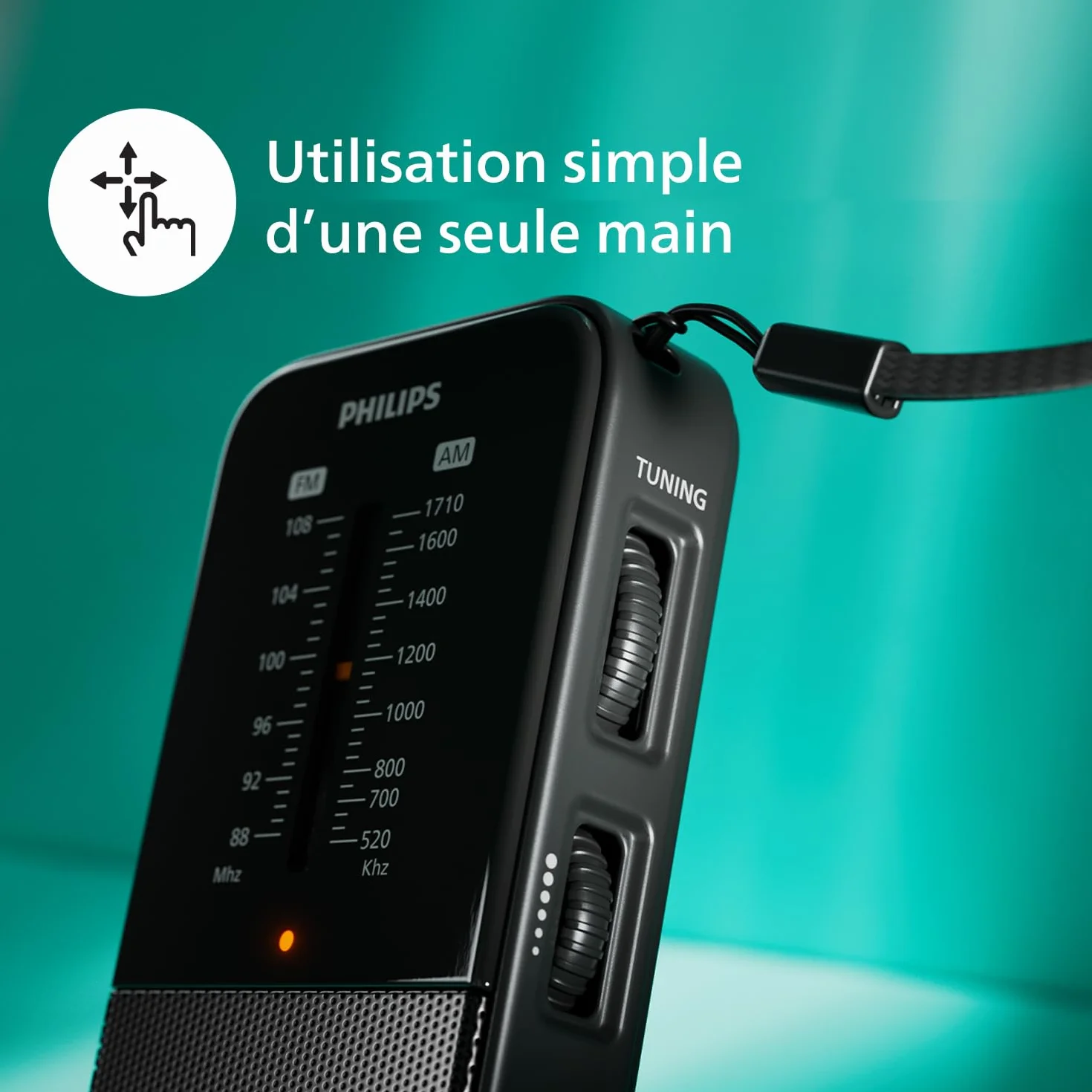 Philips TAR1509 Radio Portable FM/MW