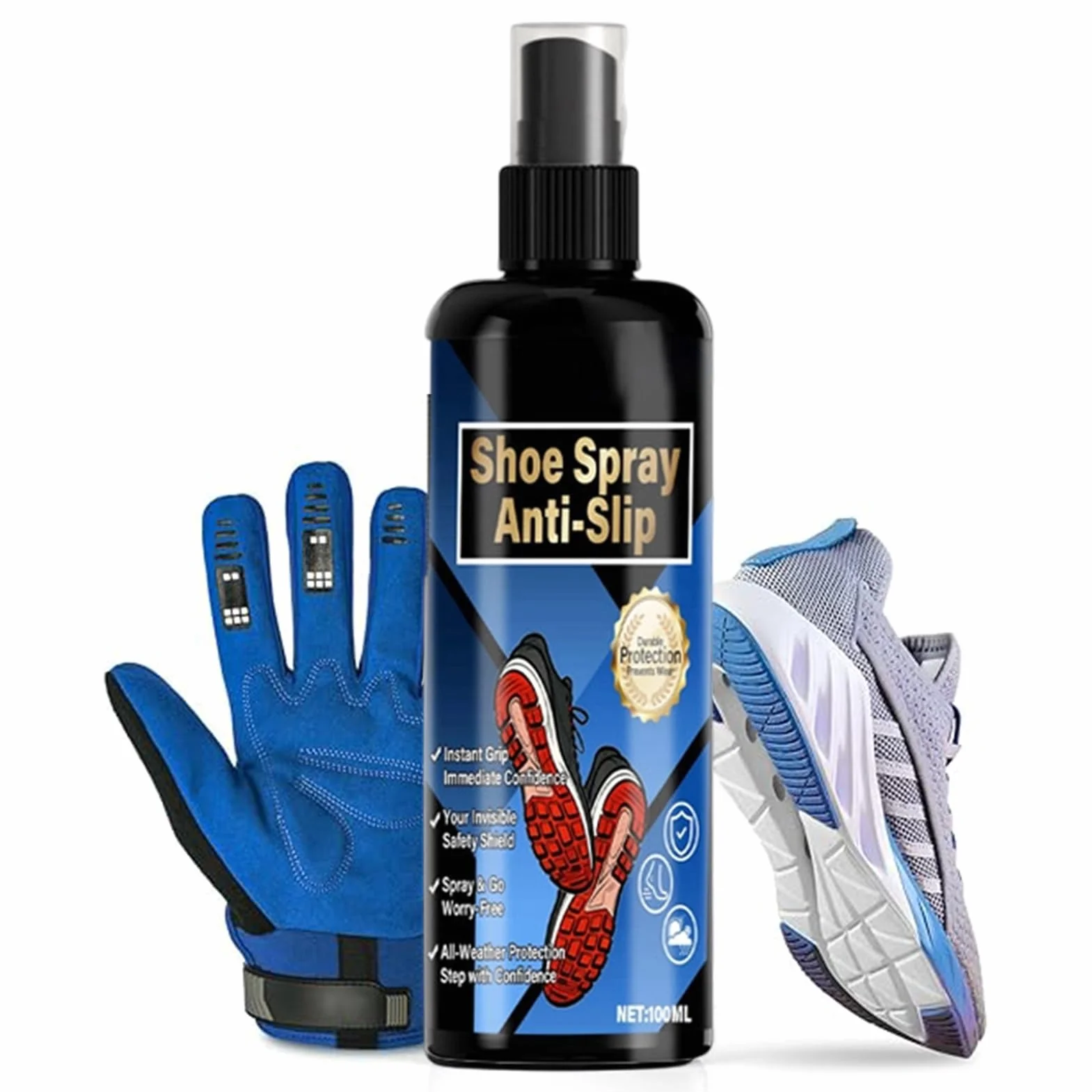 Spray Grip pour Basket-Ball, Chaussures, Sports - Adhérence pour Baskets, Bottes, Golf, Football, Tennis