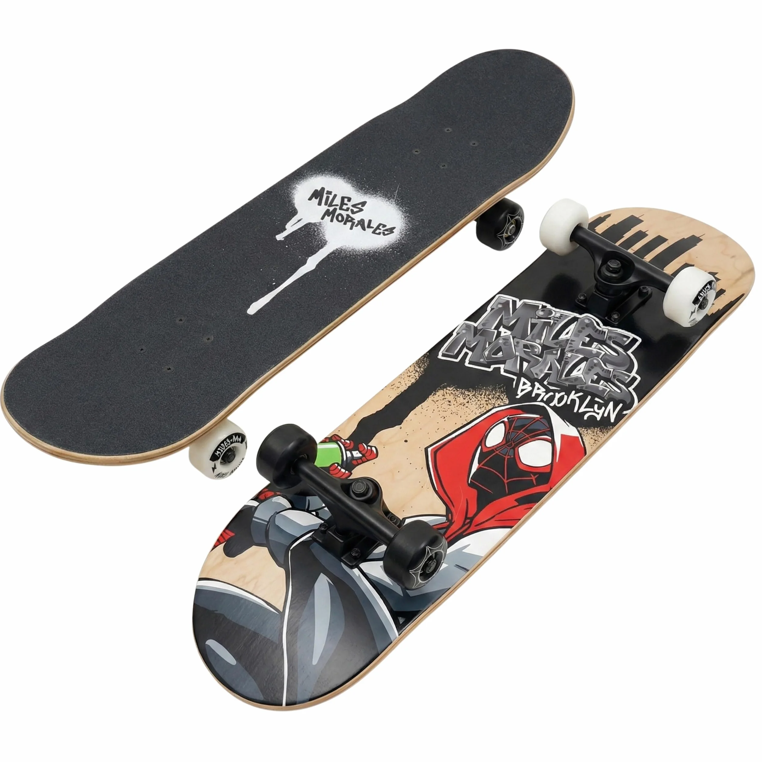 Skateboard en Bois 79 cm Antidérapant pour Adolescents jusqu'à 100 kg