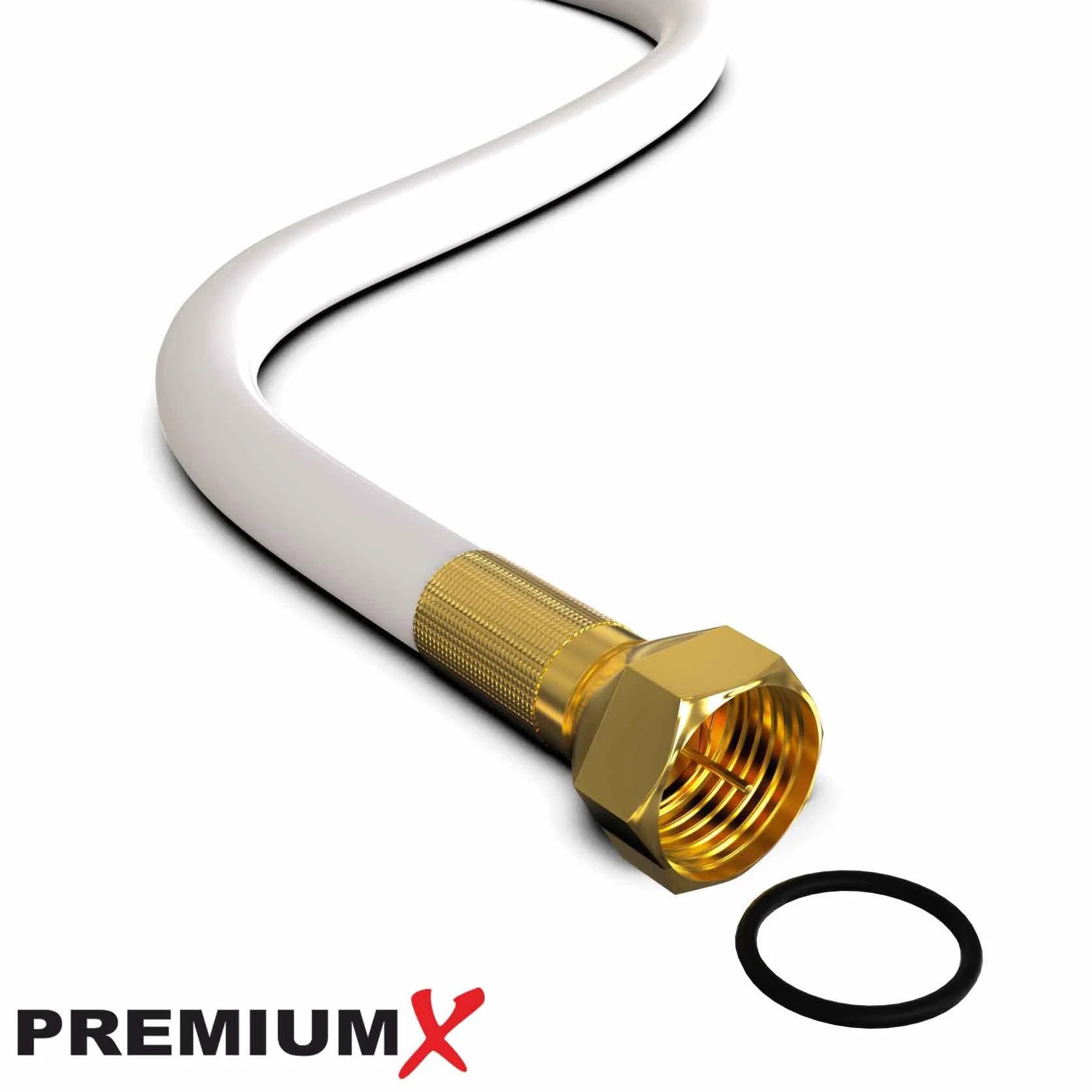 Câble coaxial Satellite SAT 25m 135dB Blindé 4 Couches Compatible DVB-S/S2 DVB-C DVB-T 4K HDTV