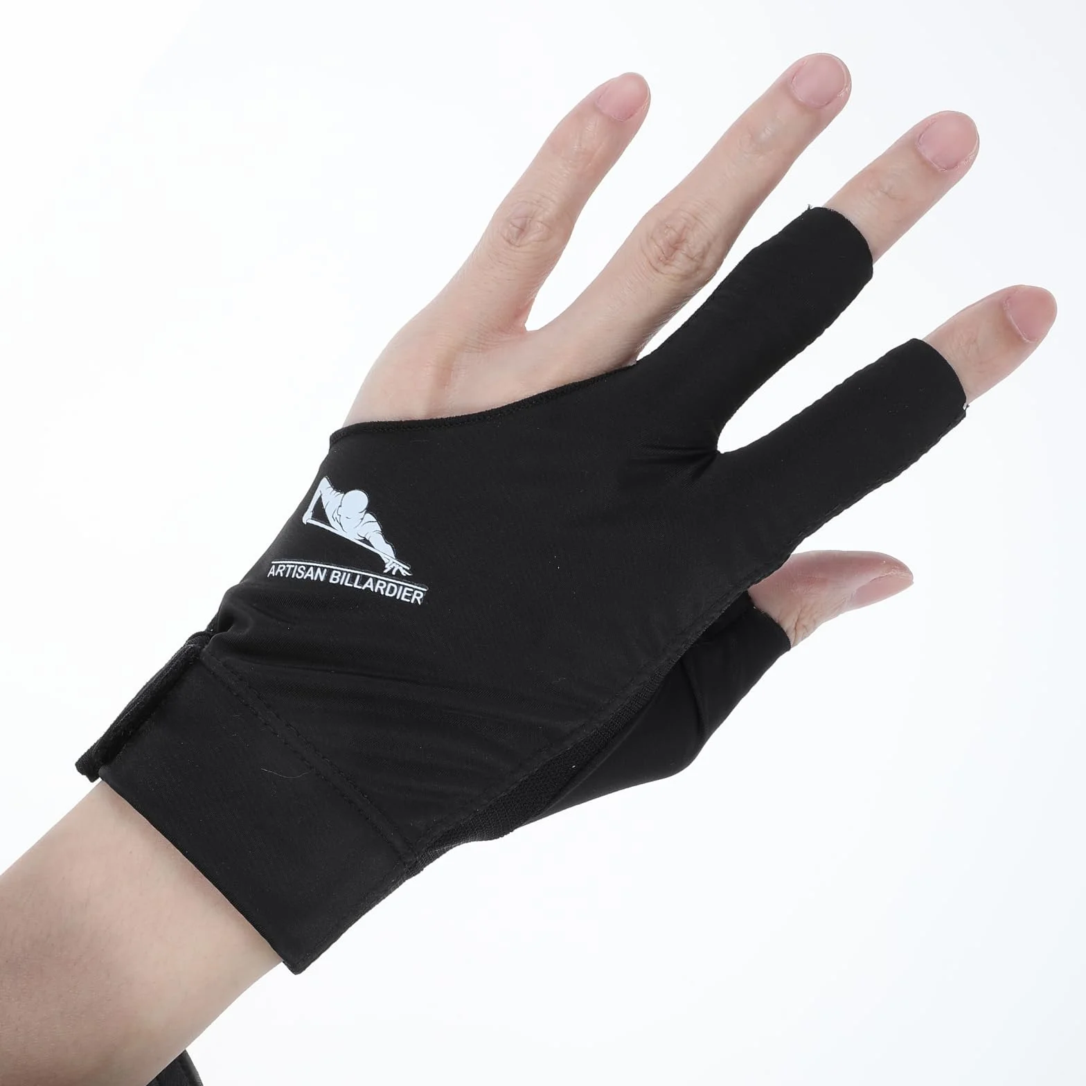 Gant de billard pour main gauche - Gants de sport pour queue de billard - Élastique à 3 doigts - Séchage rapide - Respirant