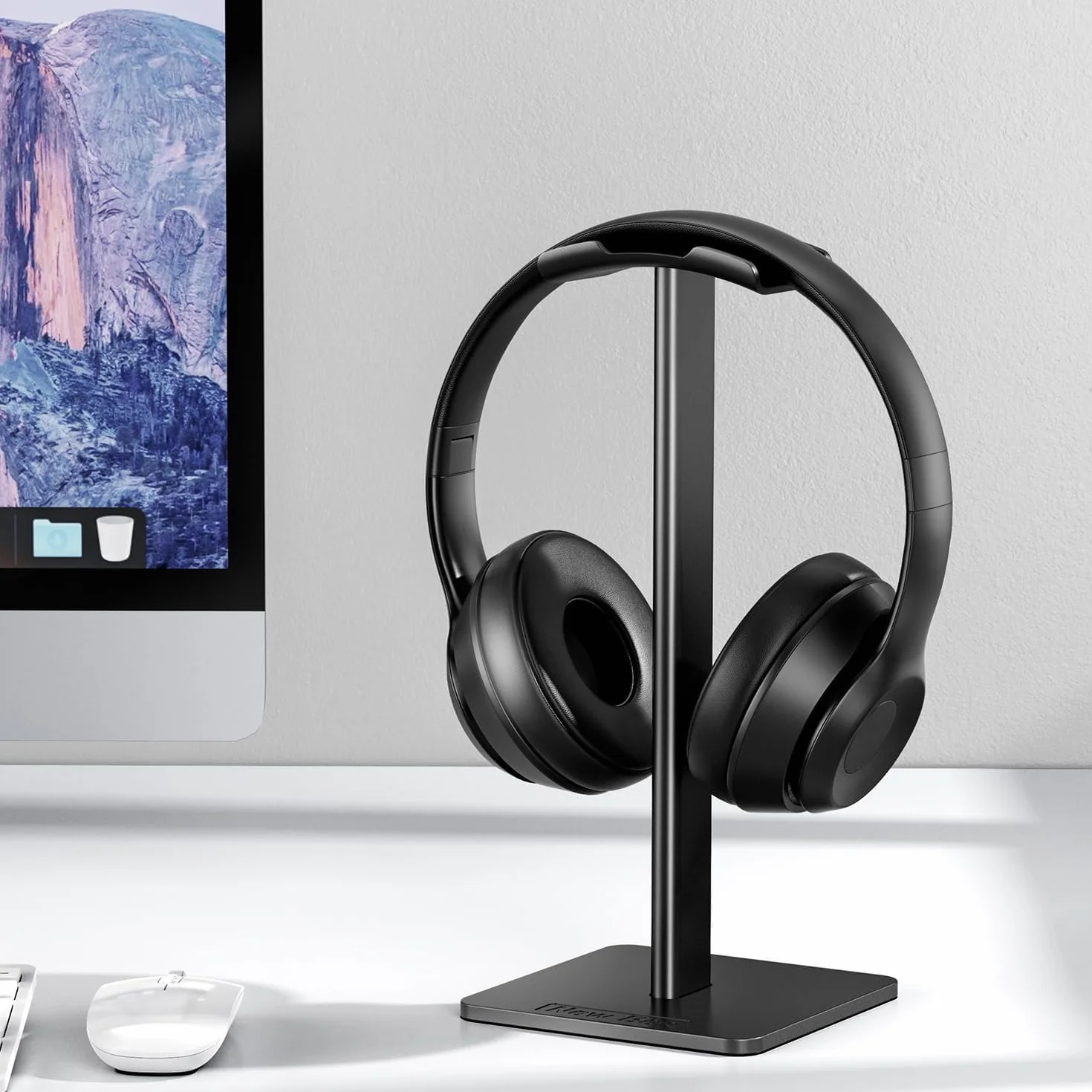 New Bee Support Universel pour écouteurs Over Sennheiser, Sony, Audio-Technica, Bose, AKG, Casque de Jeu et Affichage, Aluminium + TPU + ABS, Noir