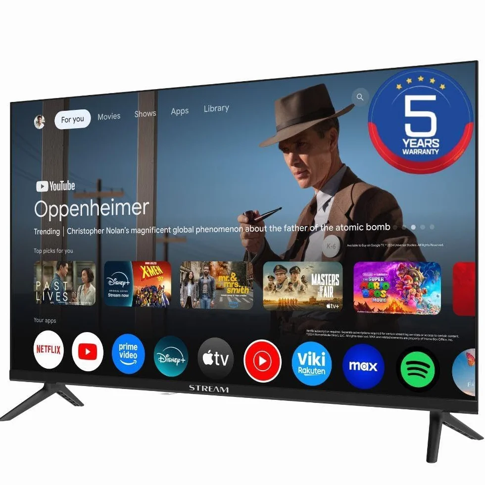 Stream System Google TV Smart 32", HD Ready, 5 Ans de Garantie, HDR10, sans Cadre, Assistant Google, Chromecast intégré, modèle S32EX1GH (2026)