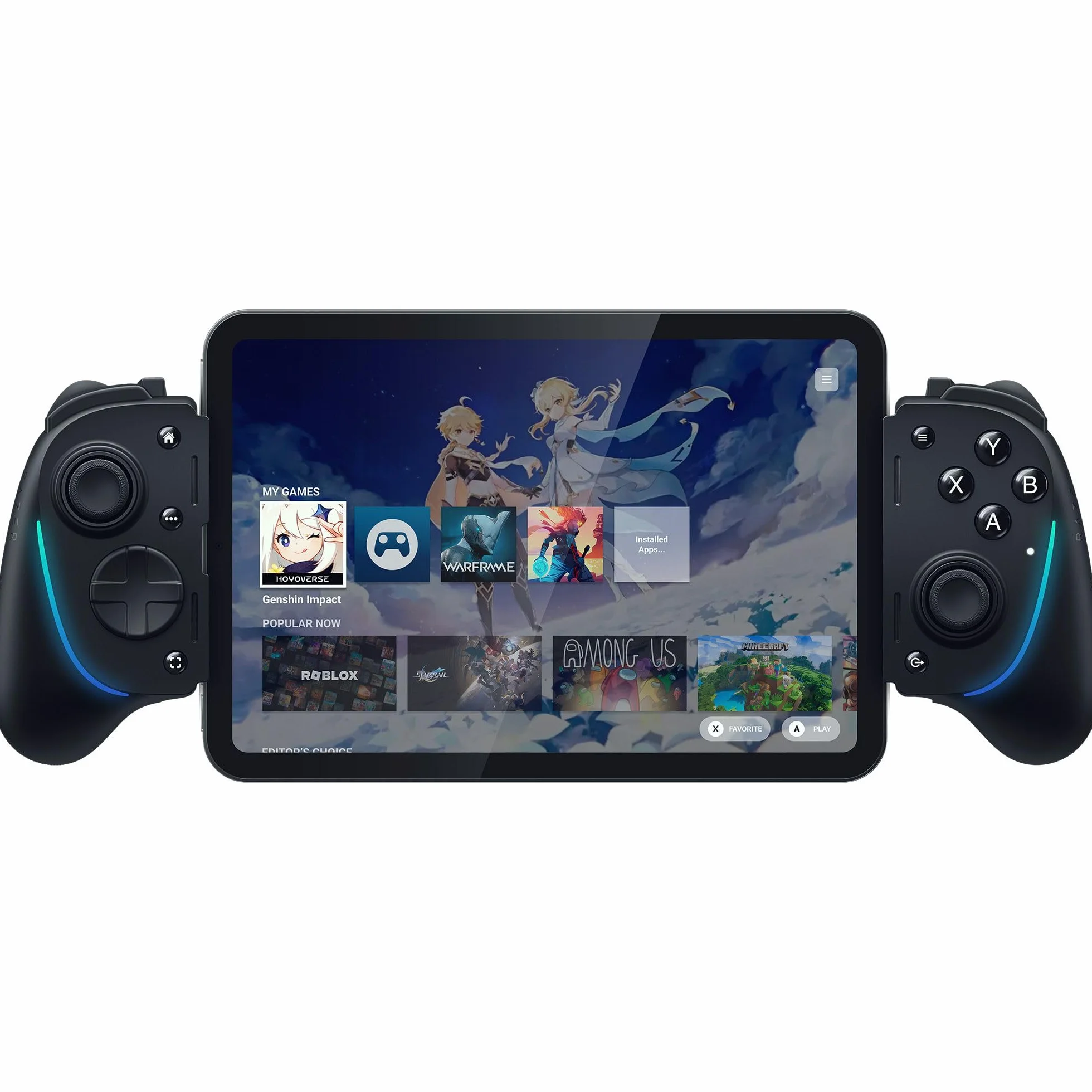 Razer Kishi Ultra - Contrôleur de jeu USB-C pour iPhone, smartphones Android et iPad Mini (haptique Sensa HD, Chroma RGB, chargeur passthrough, boutons Mecha-Touch et D-Pad, jeu mobile) Noir