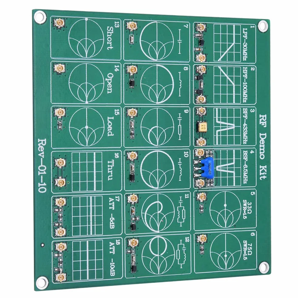 Module de Test RF avec Kit de Démonstration, Analyseur de Réseau Vectoriel, Filtres 30MHz/100MHz, Circuits RLC