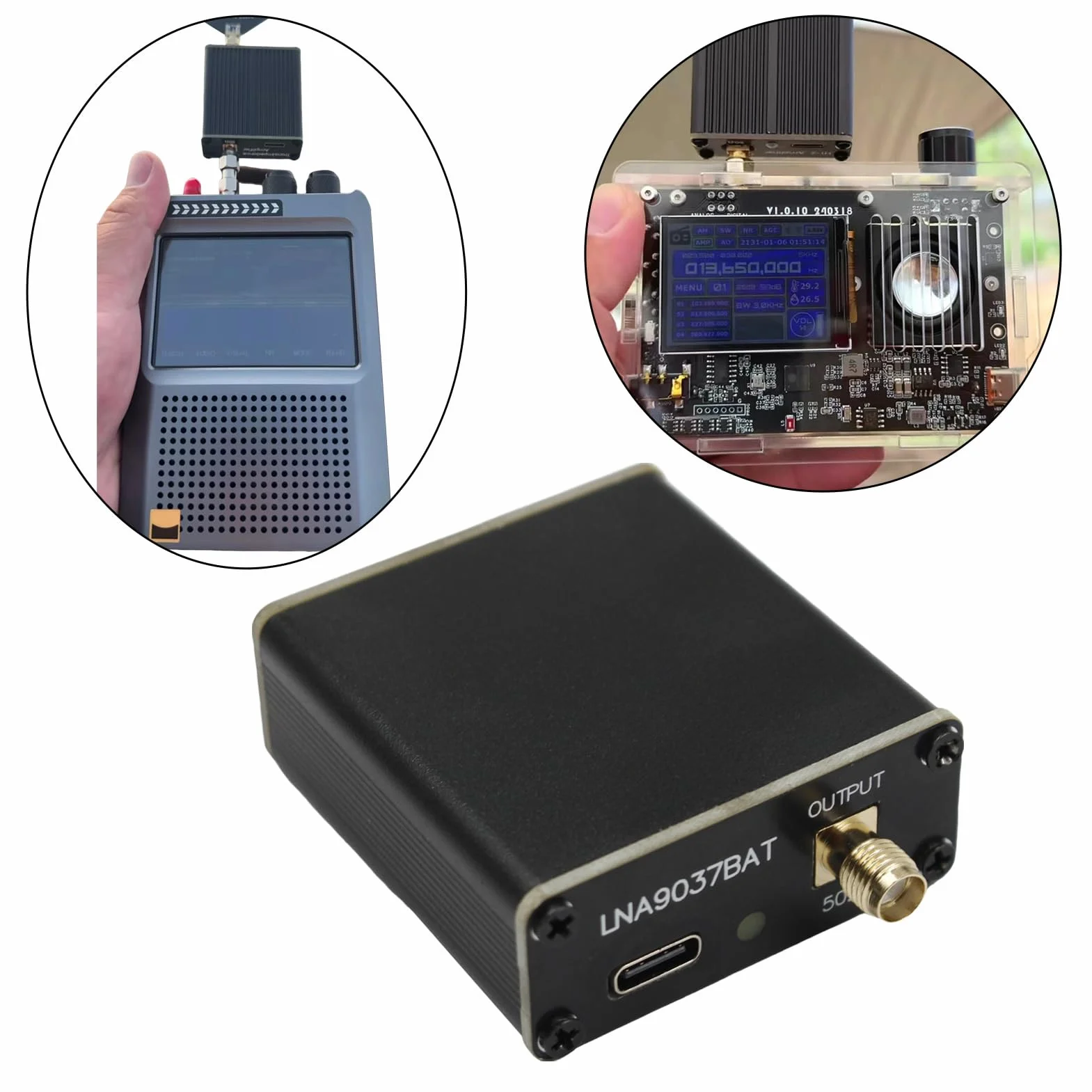 Amplificateur RF LNA Largeband 10k-6GHz 20 dB Gain 35 dBm IP3 pour Radio Amateur